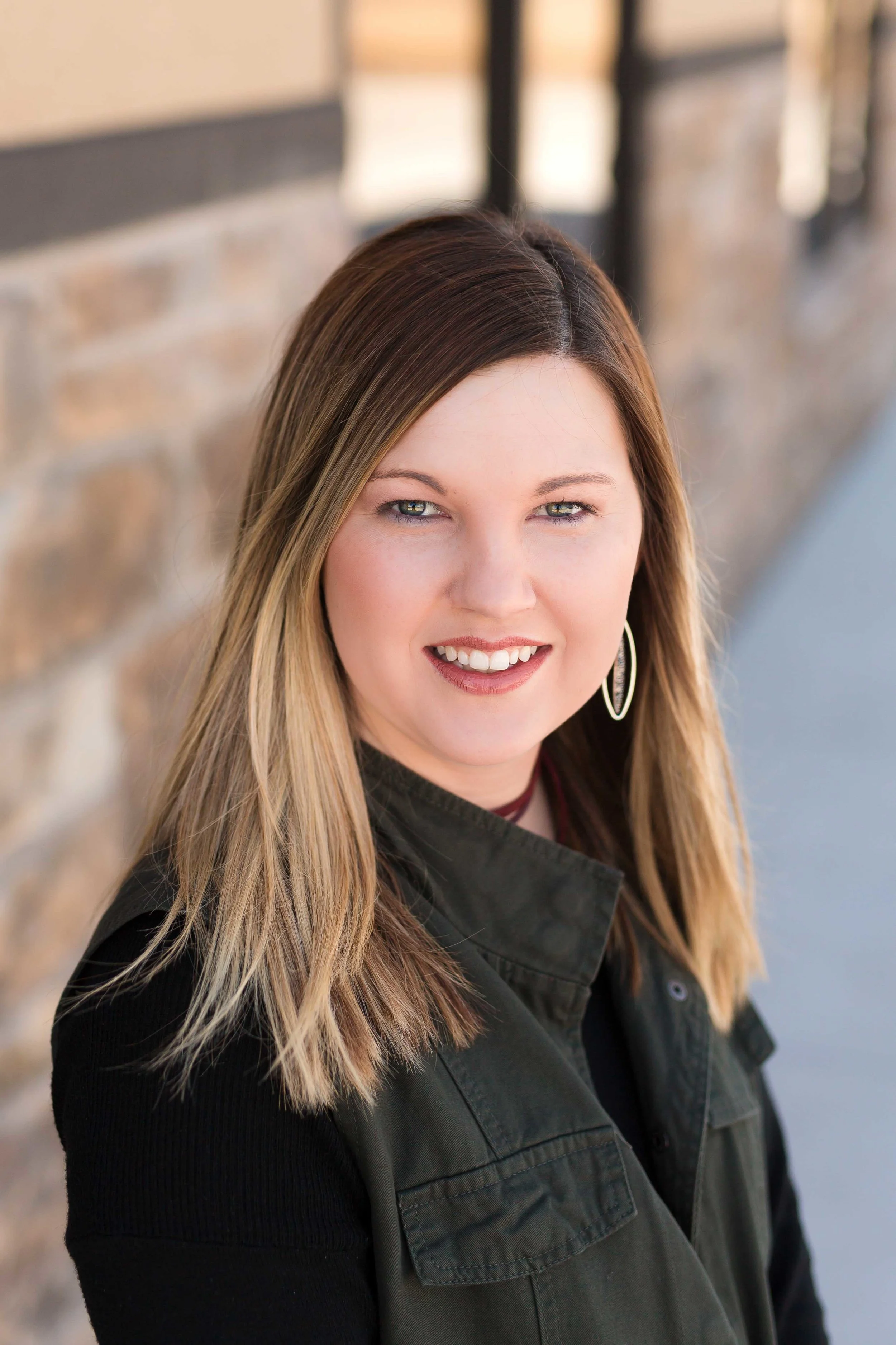 Truly You Photography Oklahoma headshots girl in dark colors