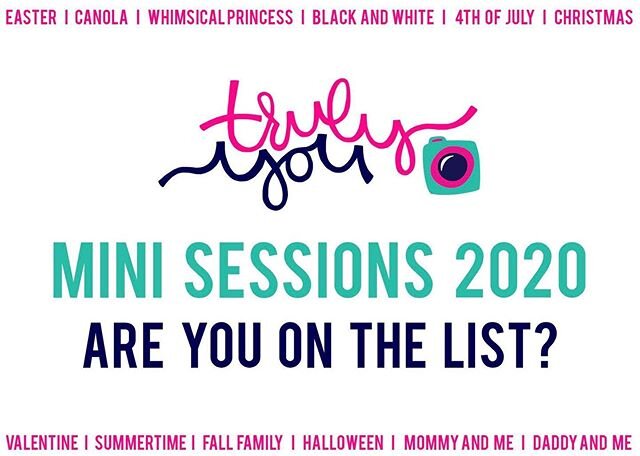 Leave your email below to be added to our list!  This year is going to be full of fun mini sessions, and we don't want you to miss out. You'll get to be among the first to know about our minis, plus get early booking access through our booking blasts