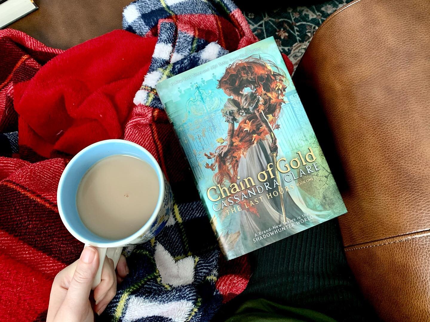 I know I posted about this book a few days ago, but I sat down with a blanket and a hot beverage and realized this was the most bookstagram thing I could have done. So photo documentation seemed appropriate. 

I&rsquo;m excited to get my copy of Chai