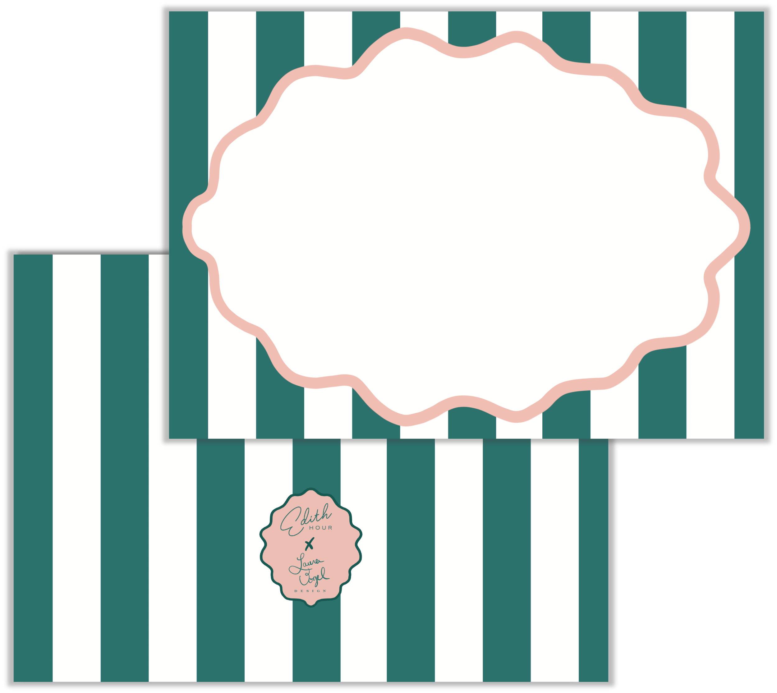 Cabana Striped Notecard