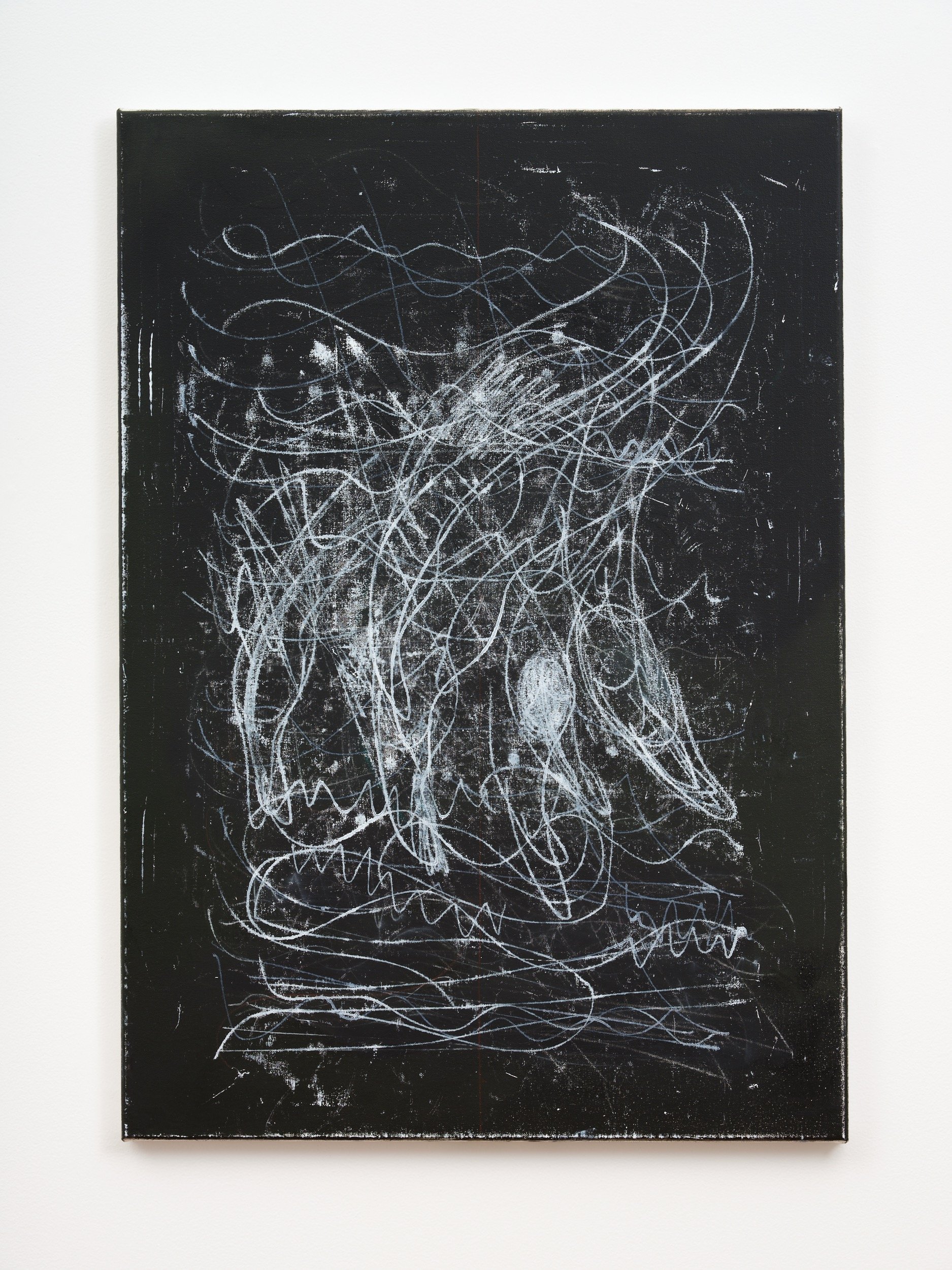 Anoushka Akel, Diver, 2022, oil on canvas, 850 x 600mm
