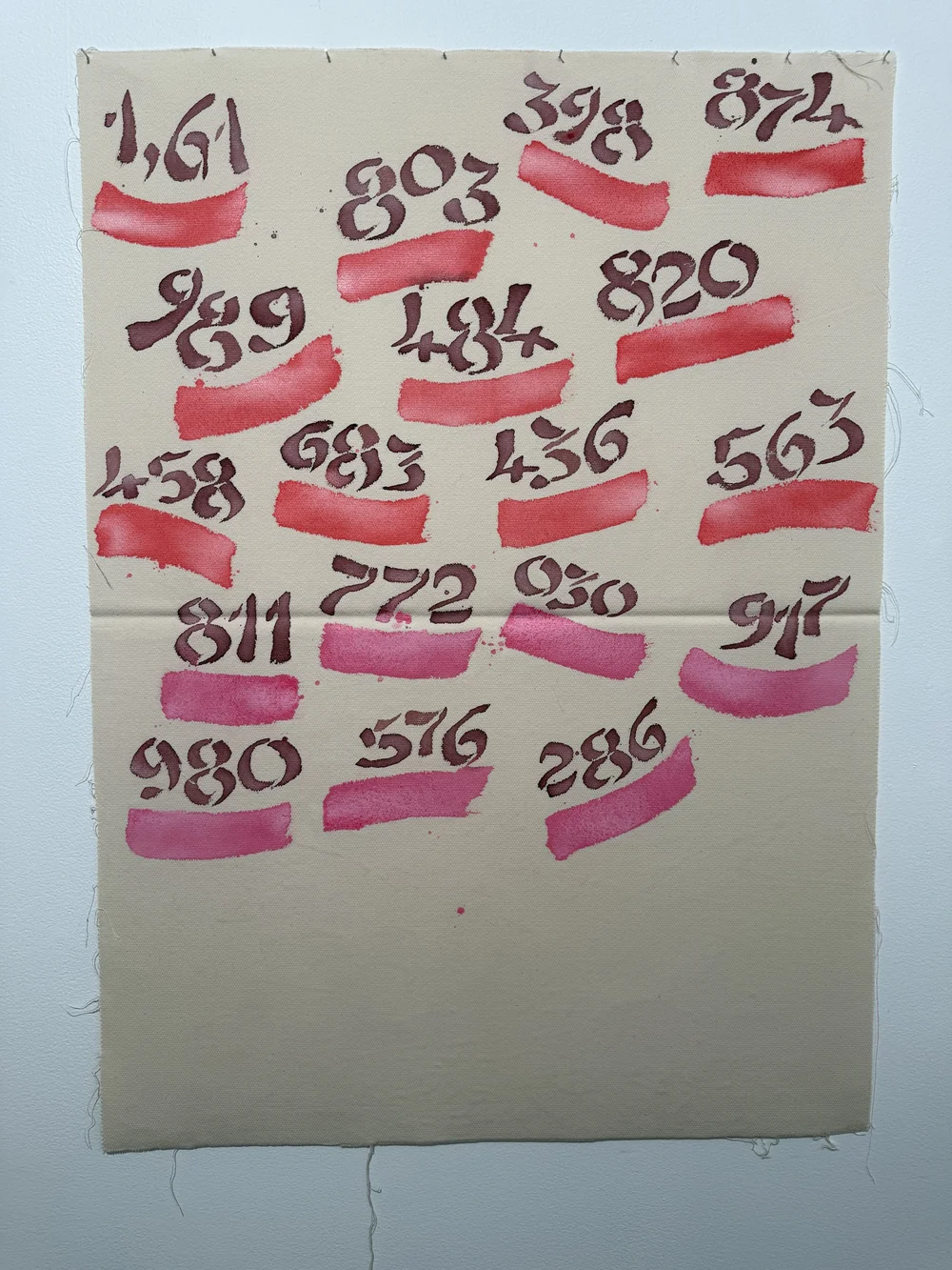 Canone Aureo, acrylic on canvas, 2016