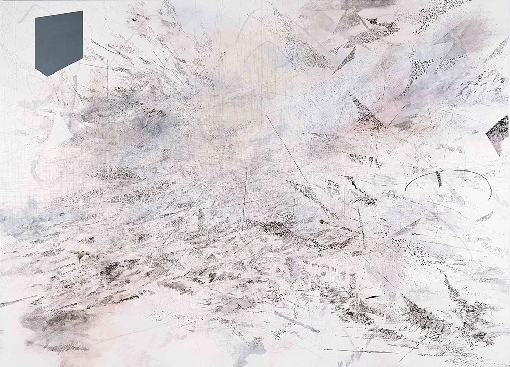 Atlantic Wall, ink and acrylic on canvas - 2008/9 