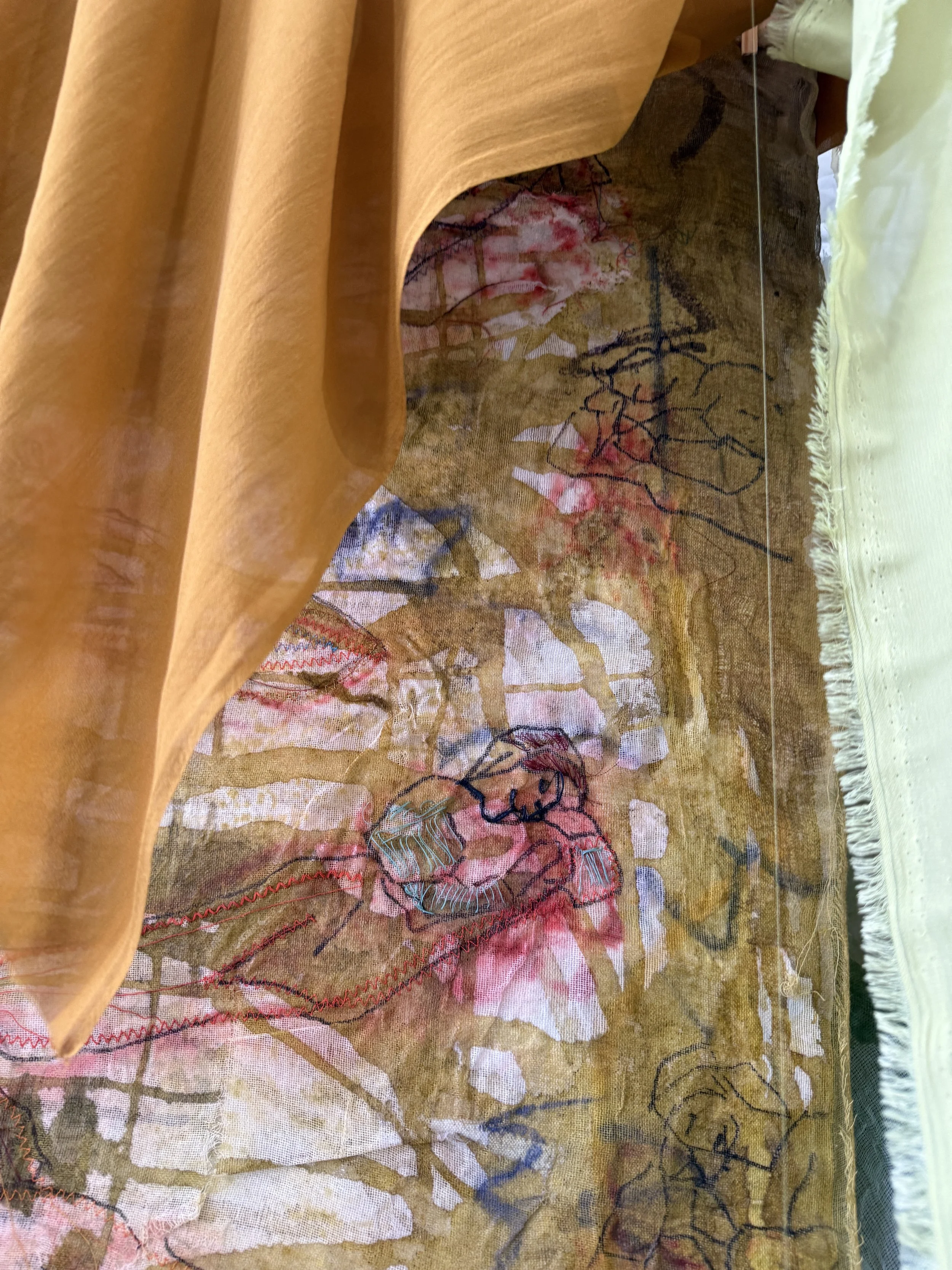 Hand-stitched Penelope sleeping/waiting