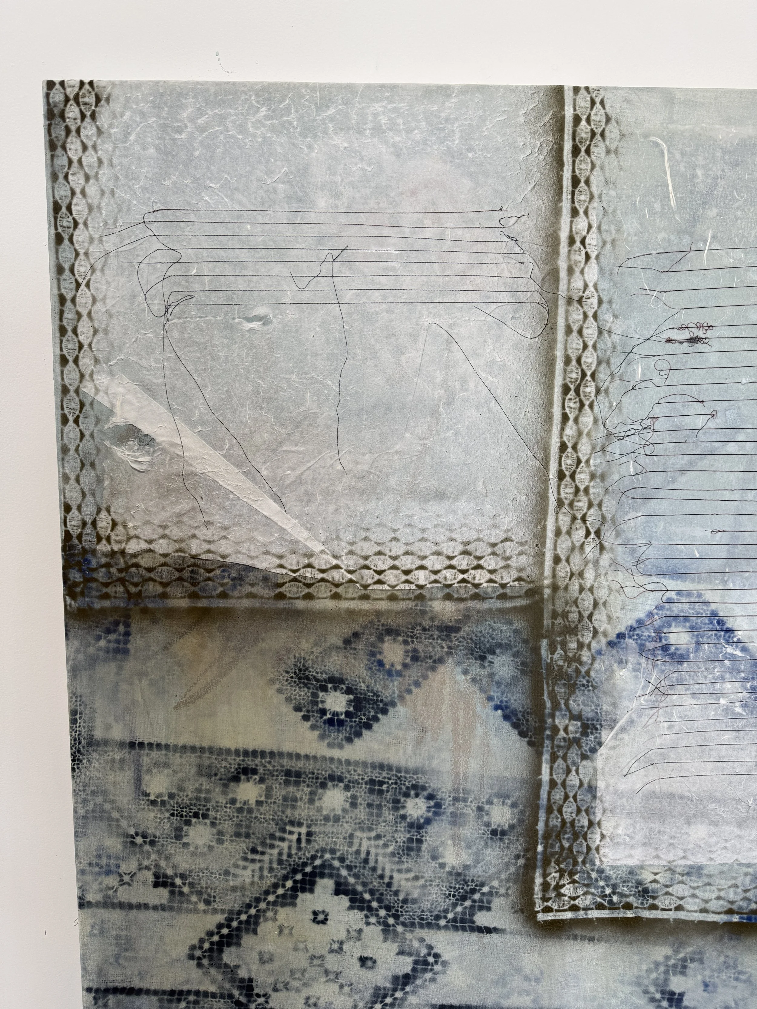 Detail of layered lined paper