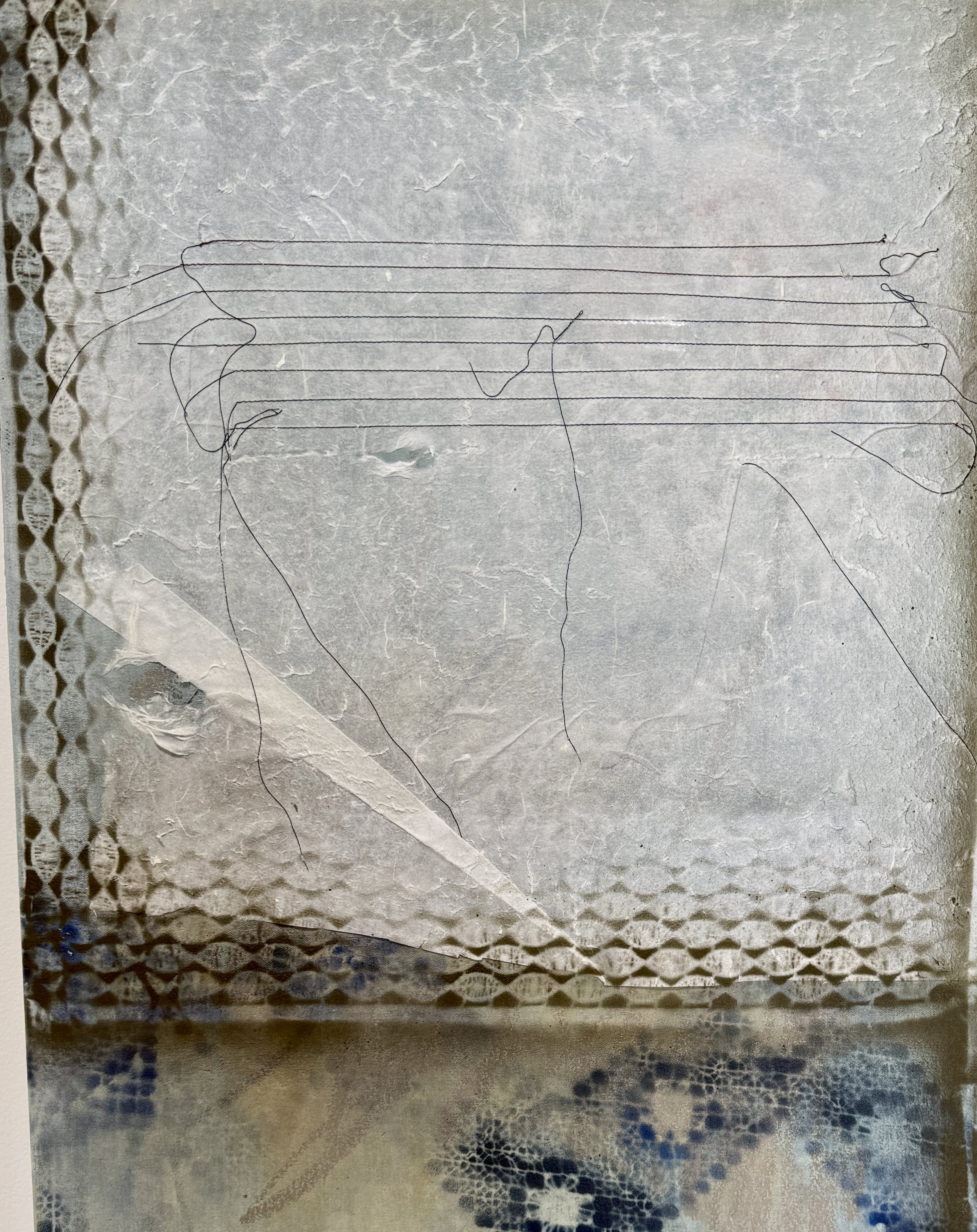 detail showing folded paper 