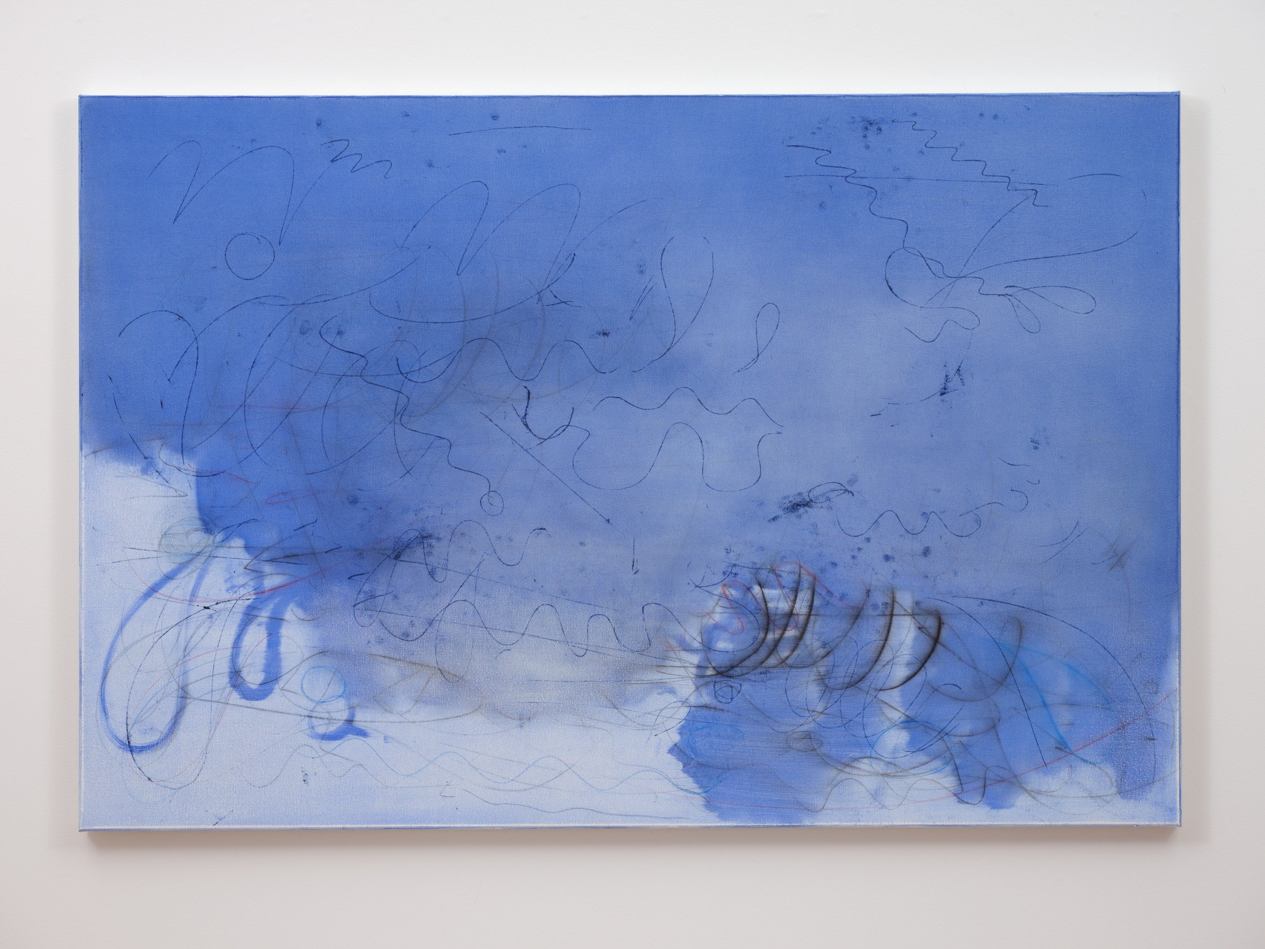 Anoushka Akel, "Wet Physics", 2021, acrylic and ink on canvas