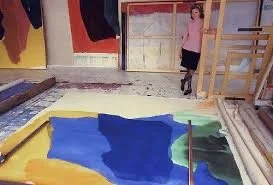 Helen Frankenthaler in her studio 1969 