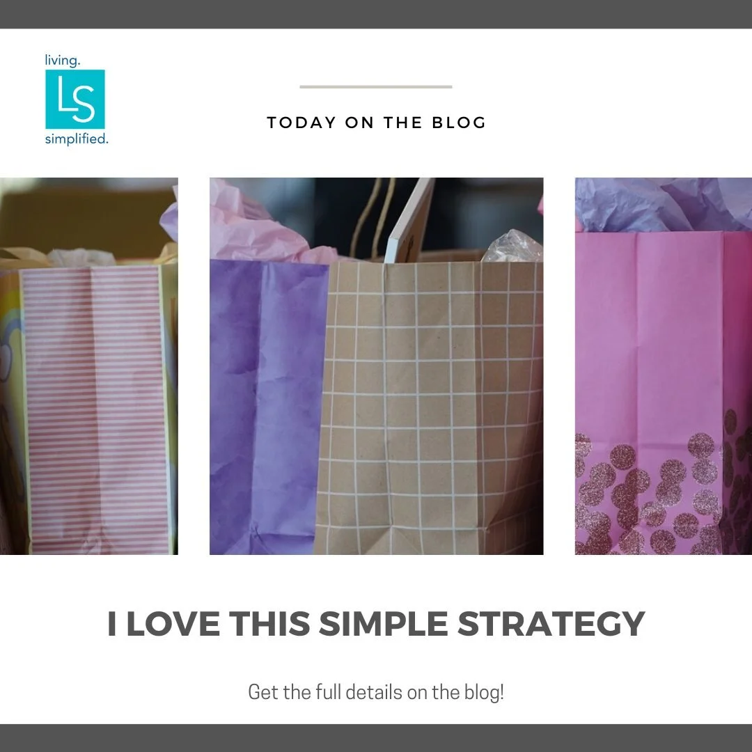 Check out the latest from the Living. Simplified. blog: I Love This Simple Strategy at https://www.livingsimplified.net/blog/i-love-this-simple-strategy. It's the perfect tool to keep your home organized, whether it's your closets or your family room