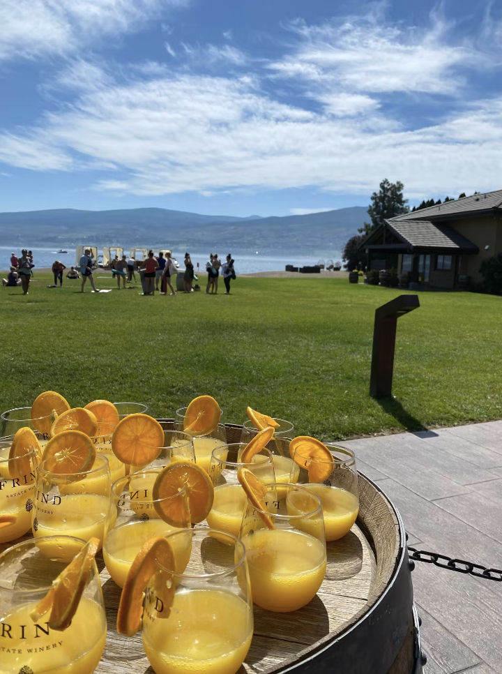 Yoga + Mimosas at Frind