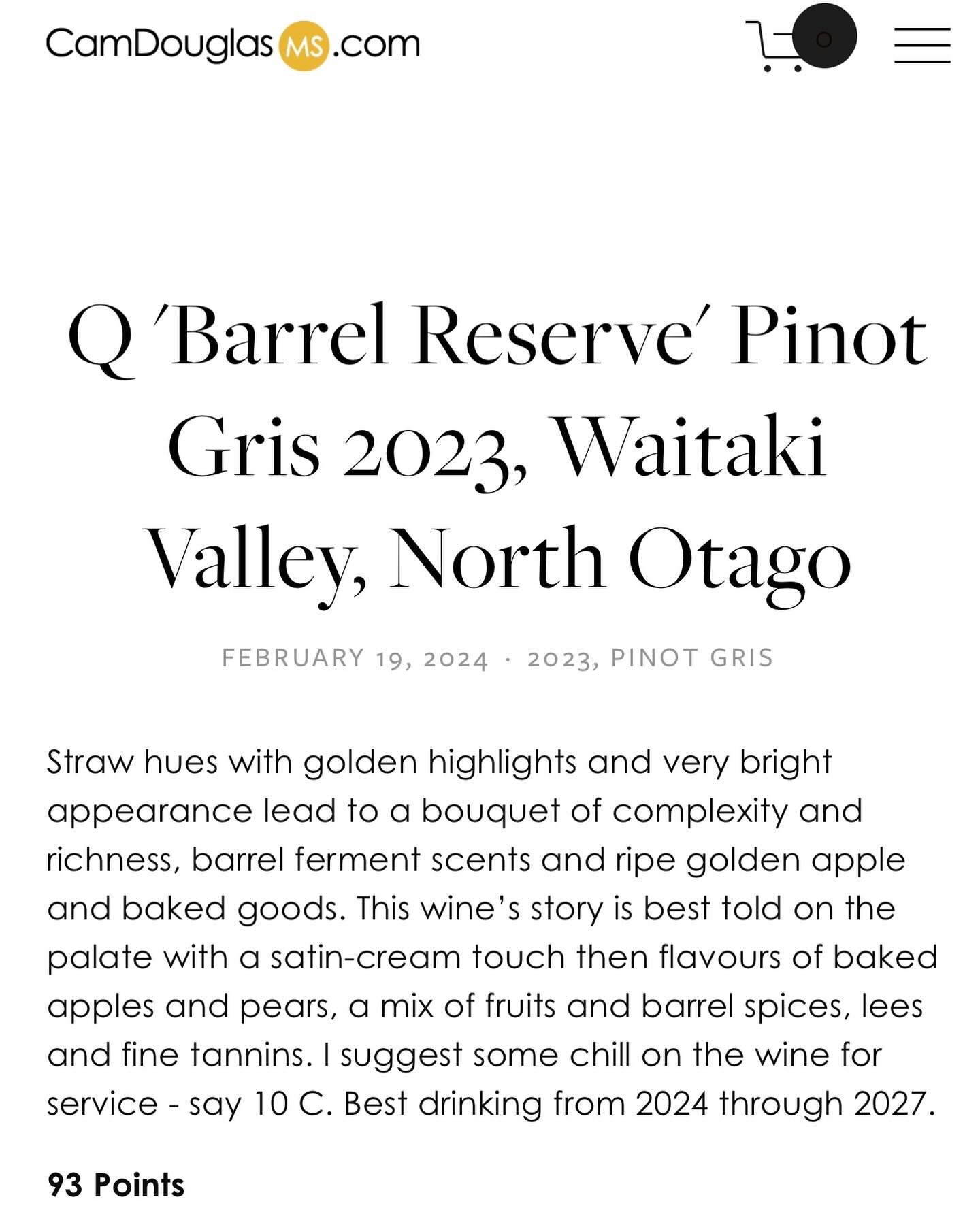 Did you know we have just released this Limited edition. Elevating the PINOT GRIS to another level. 

Available online only.

Join QWINE club online now by clicking the link in our profile

Our wine comes from Waitaki Valley &ndash; where limestone s