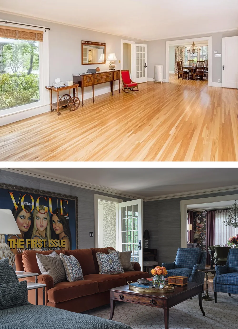 Before and After: Tailored Meets Bohemian