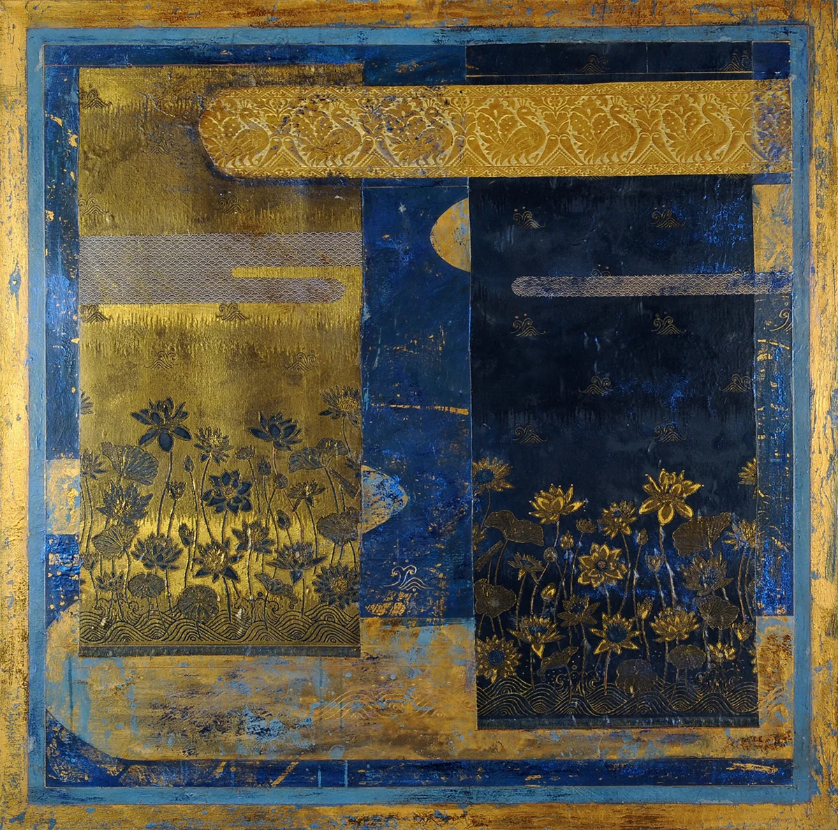 Here as in heaven The lotus blooms, growing tall, but here, much smaller ~ Issa