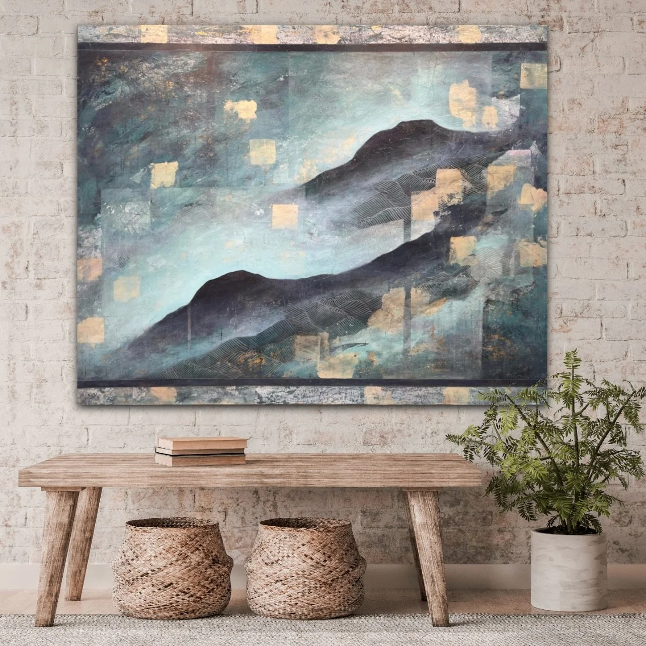 While I have a studio full of paintings that are being prepared for my upcoming exhibition, there are also pieces from previous bodies of work on display. ✨✨

⬅️ Swipe left to view a small selection of institutions images and details 

The final week