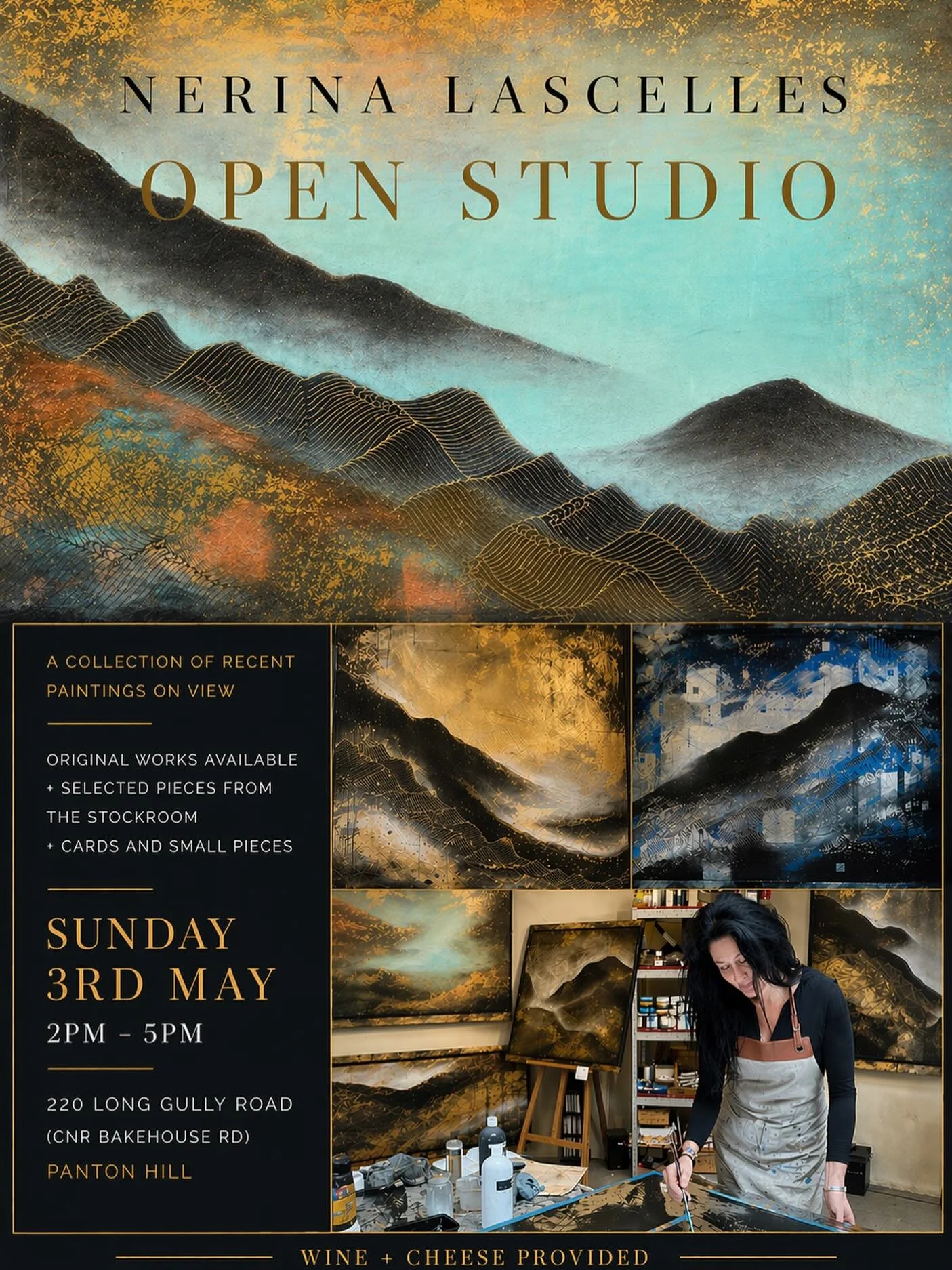 I&rsquo;ve had a number of people asking whether the studio will be open over the Open Studios weekends this year.

While I&rsquo;ve stepped away from the program to focus on upcoming exhibitions and new work, I&rsquo;ve decided to open the studio fo