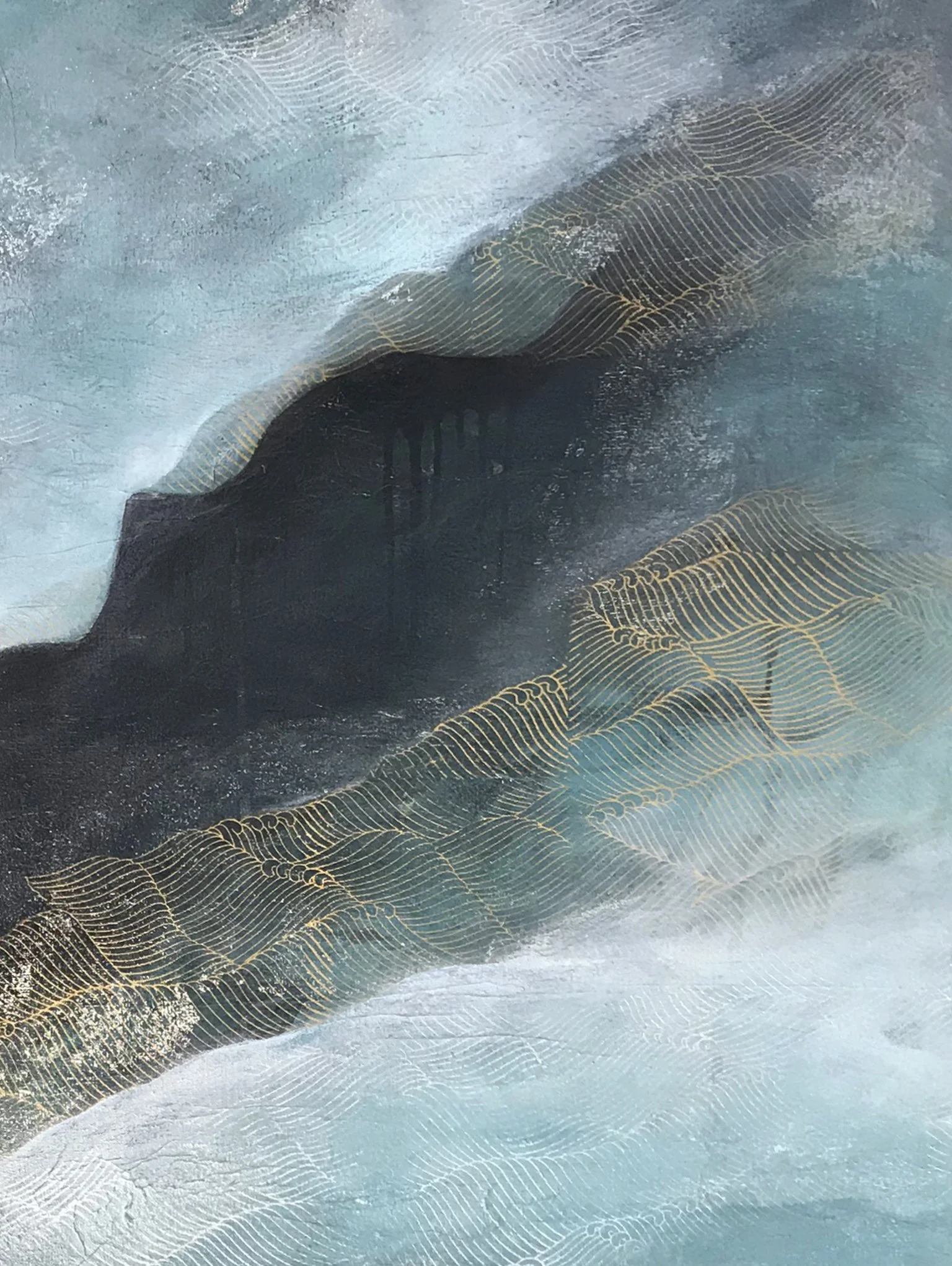 Silver Lining | Mixed Media and Canvas | 152cm x 122cm