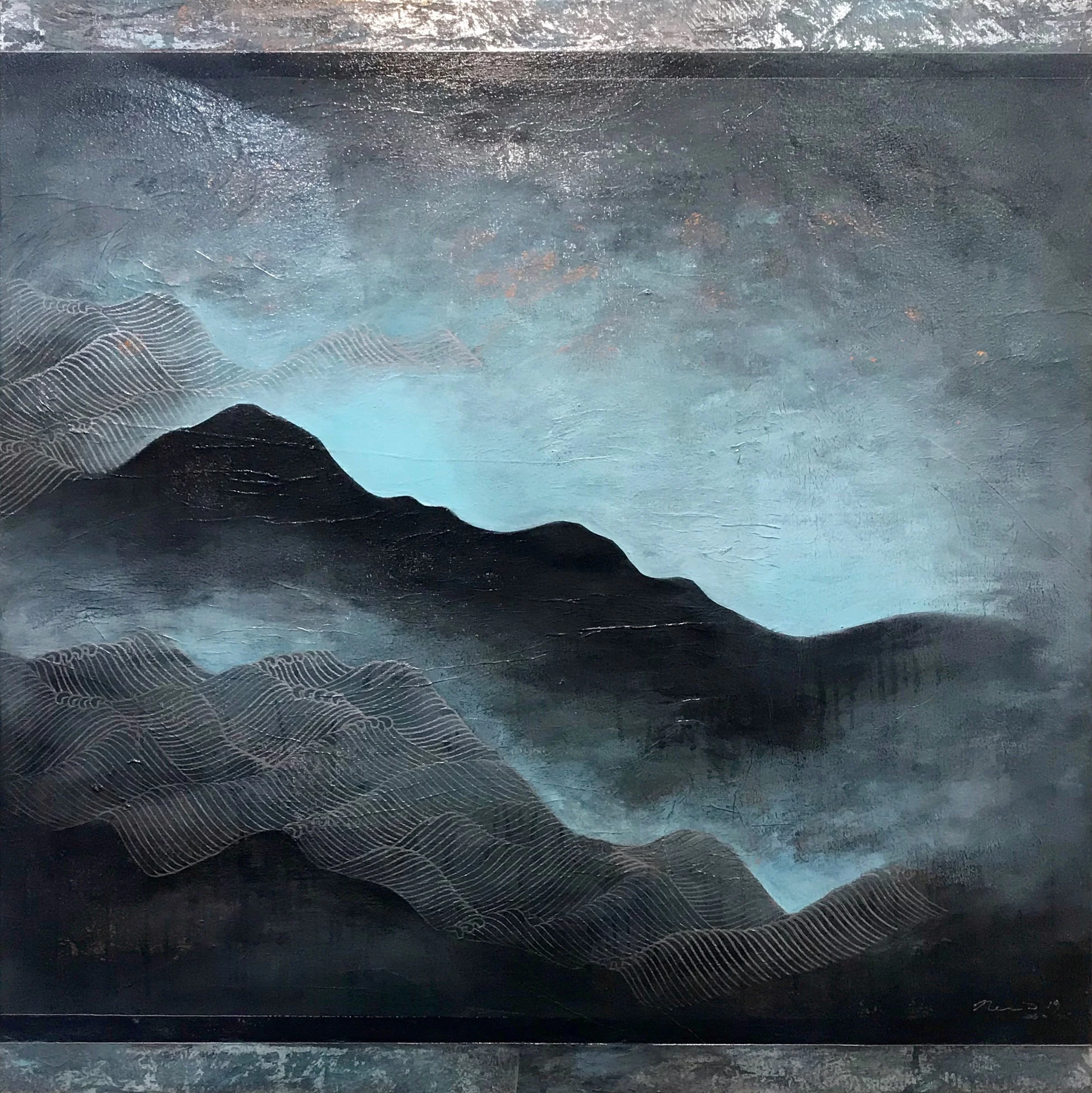 Untitled | Mixed Media on Canvas | 101cm x 101cm | SOLD