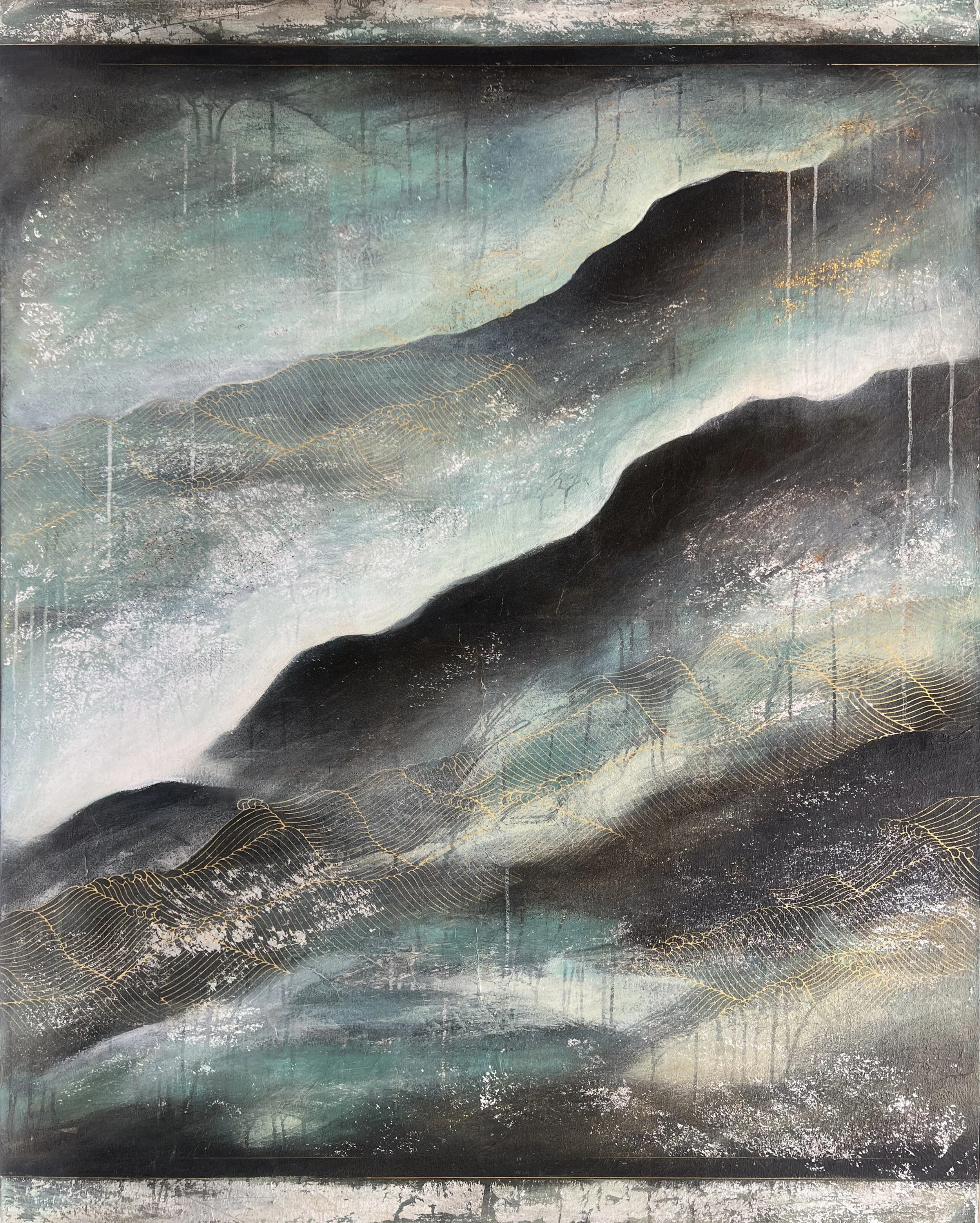 Veiled in Time | Mixed Media on Canvas | 150cm x 120cm | SOLD
