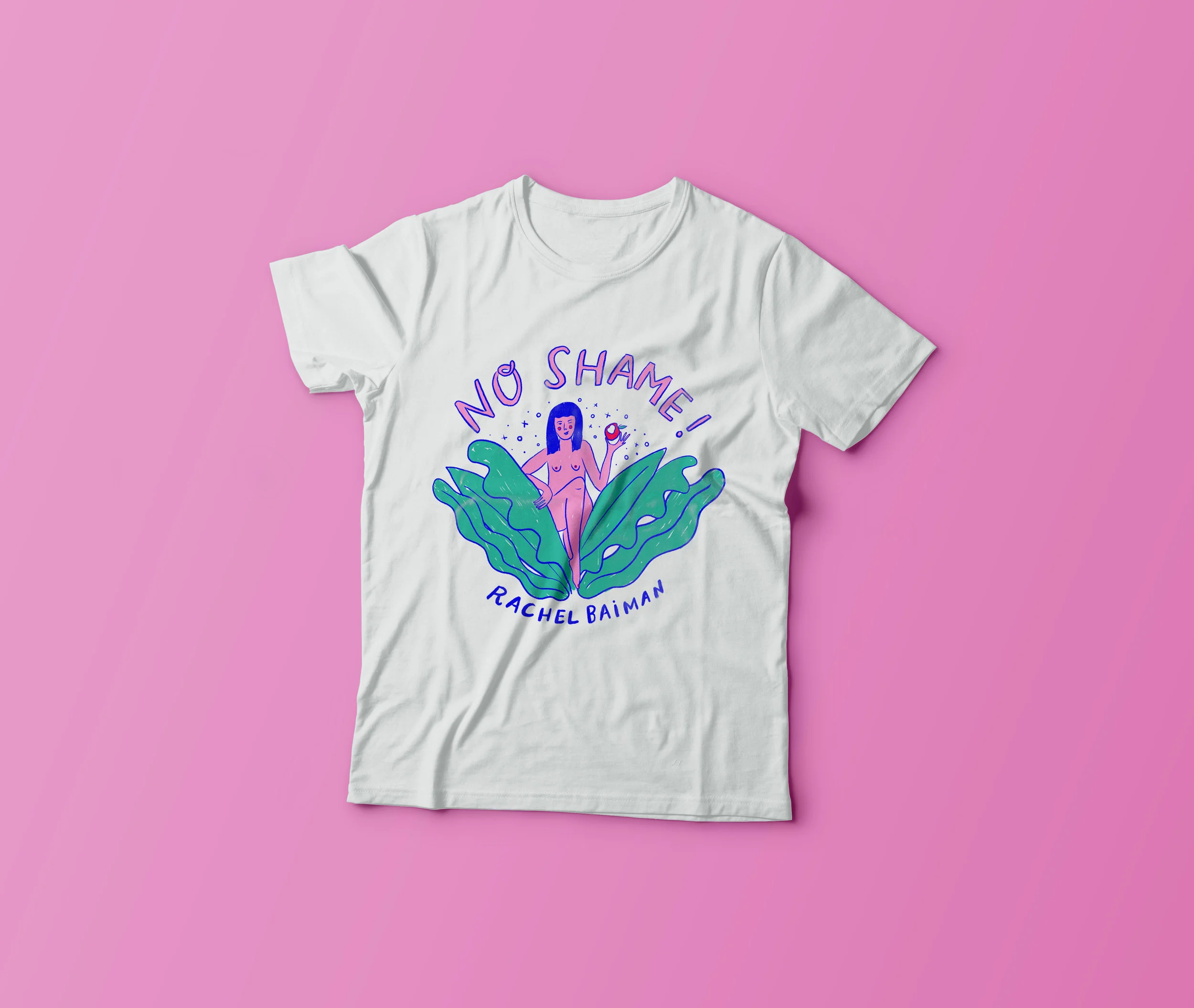 T-shirt design for musician Rachel Baiman in partnership with Planned Parenthood for her US tour.