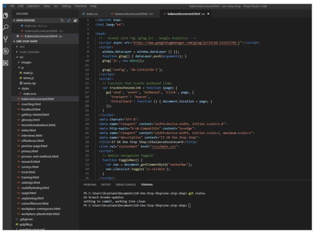 Visual Studio Code Editor