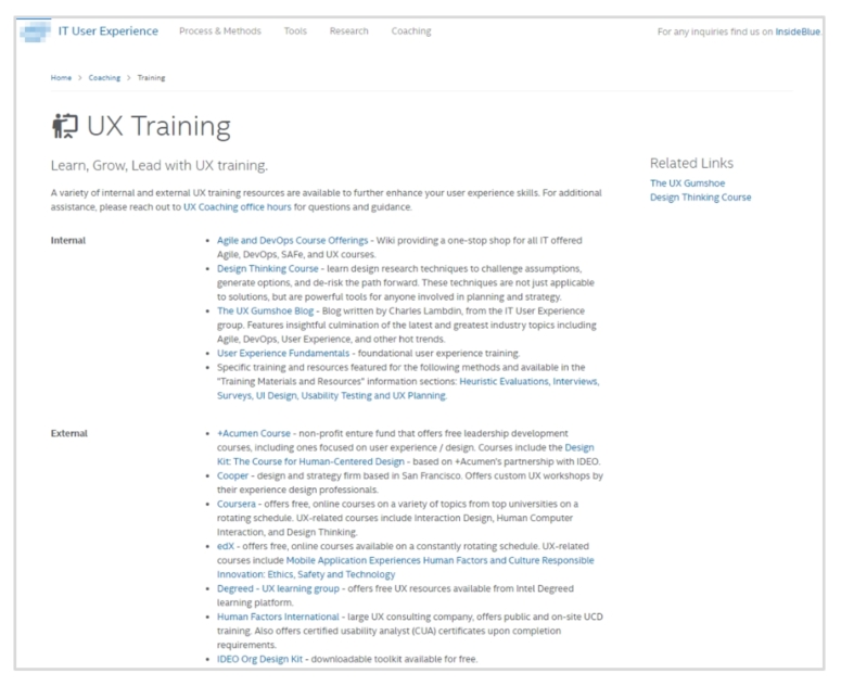 Training Content Resources.