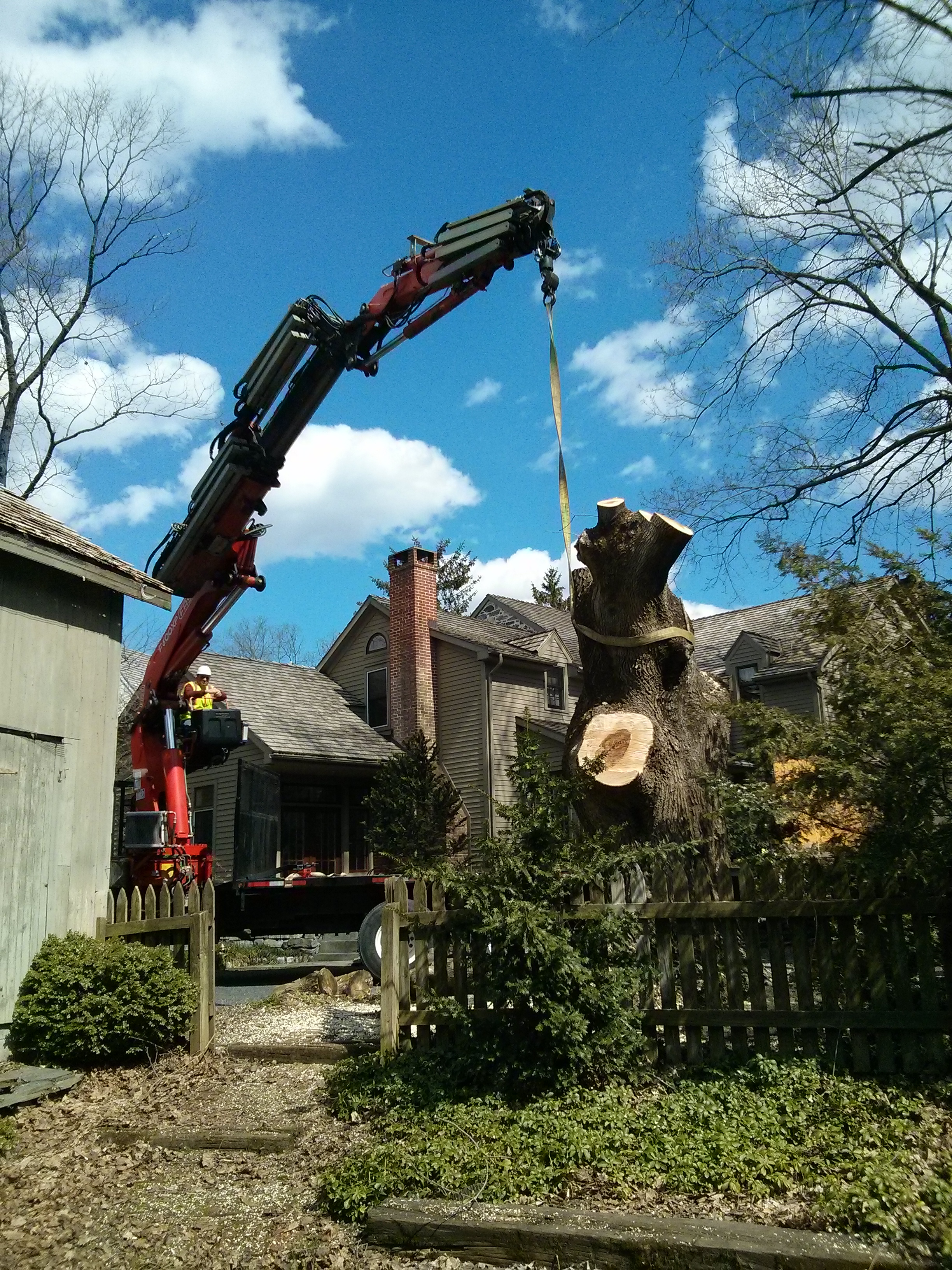 Technical crane removal