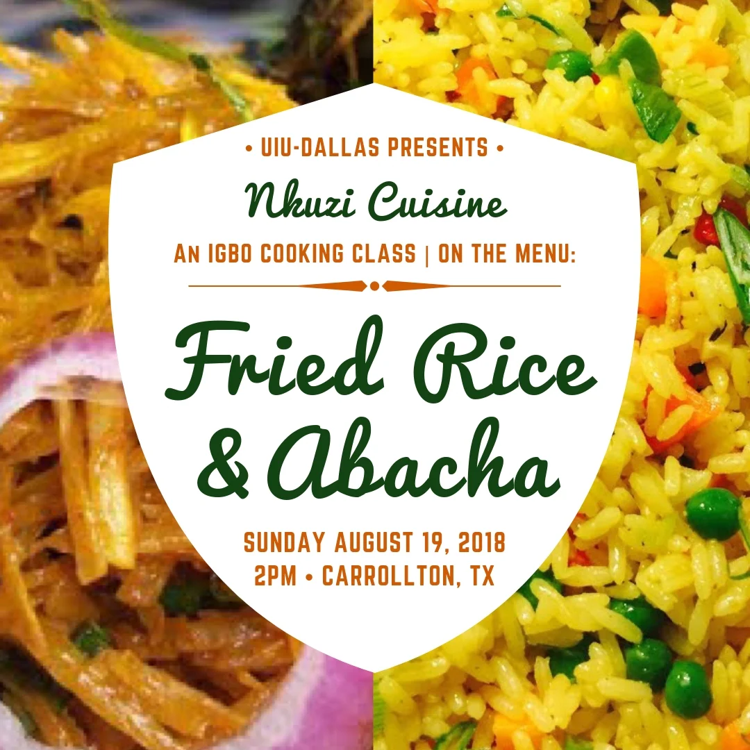 “Nkuzi” in the Igbo language means to teach. What better way to learn more about Igbo culture than through hands on learning and fellowship? Members of Umu Igbo Unite (UIU) Dallas loved learning how to prepare traditional Igbo dishes.