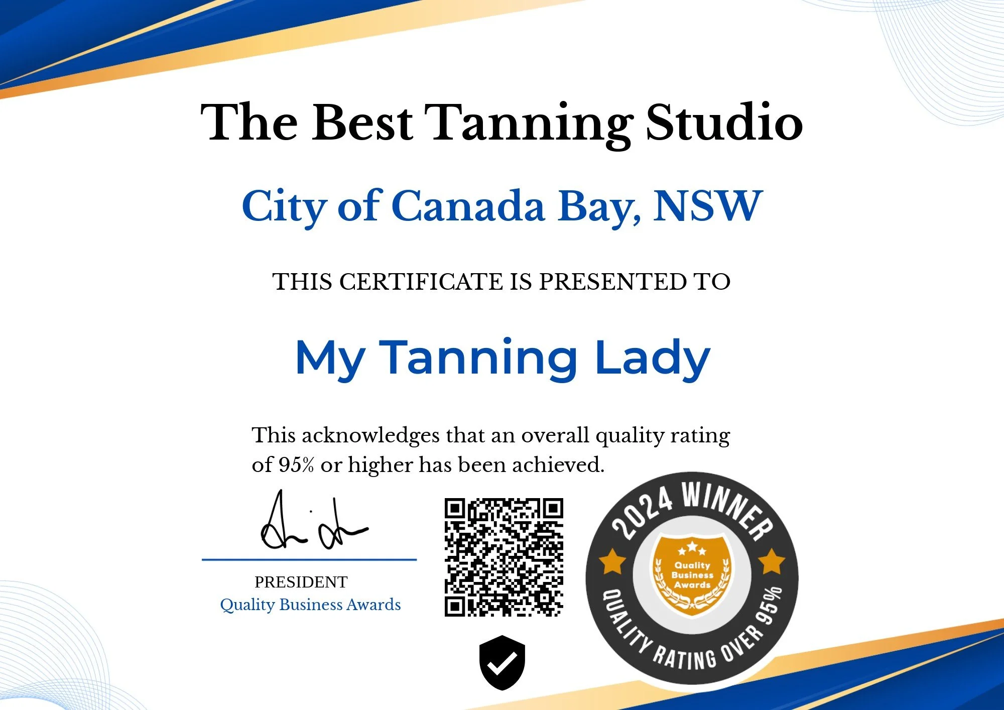 Digital Certificate - My Tanning Lady.JPEG