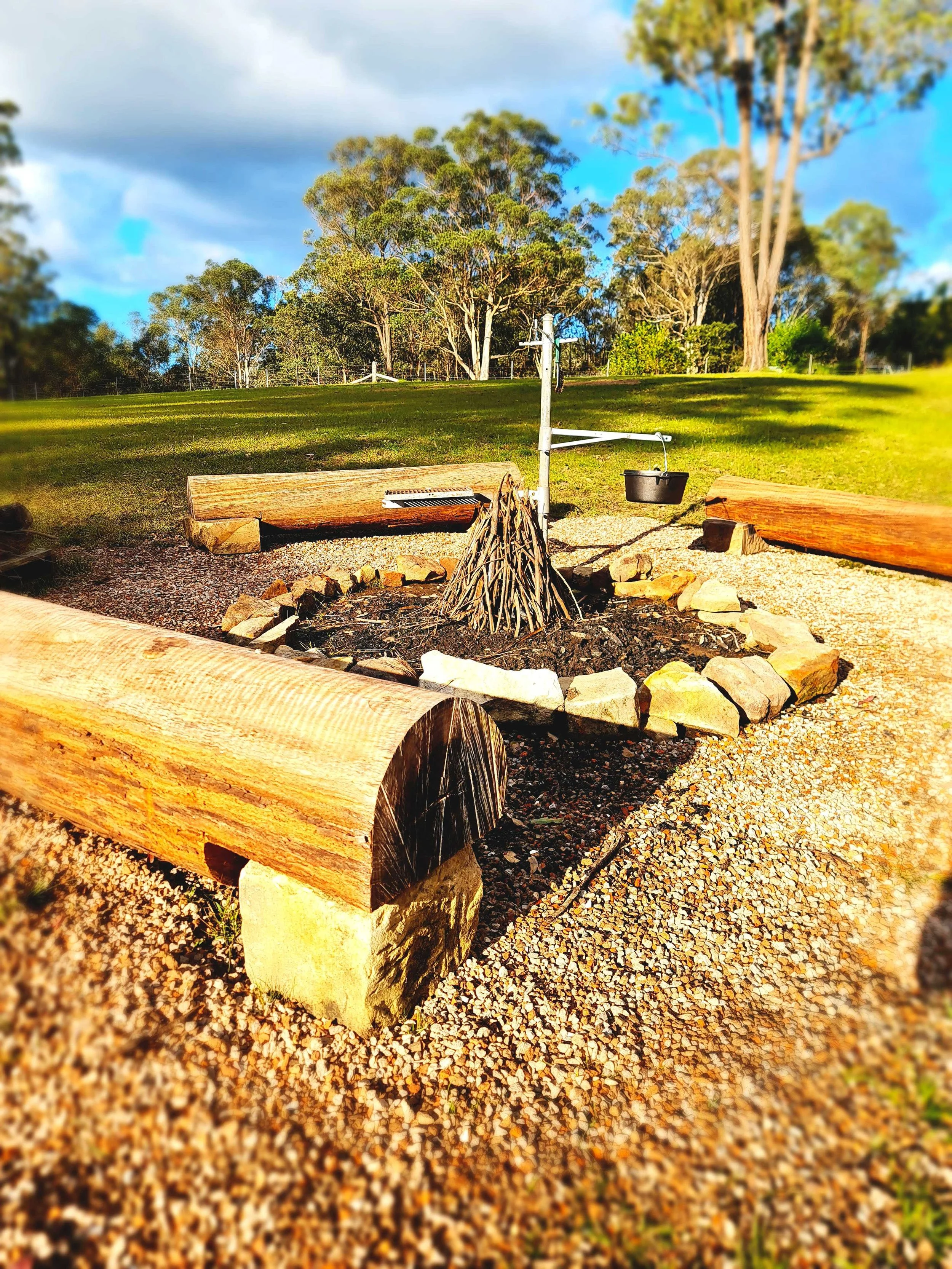 Campfire set up Hawkesbury
