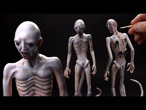 This new Alien is TERRIFYING, so I sculpted it | Making The Offspring / Hybrid from Alien Romulus