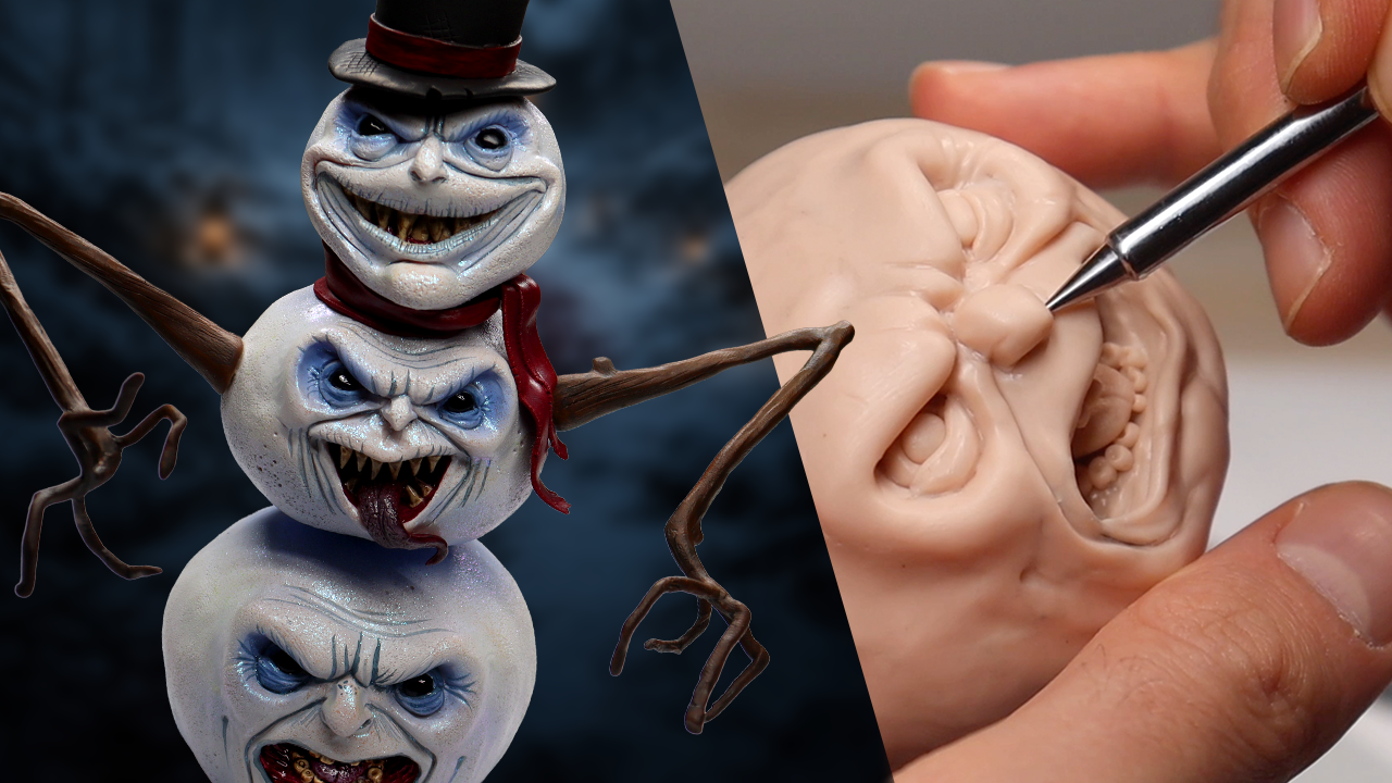 Three-Face the Snowman