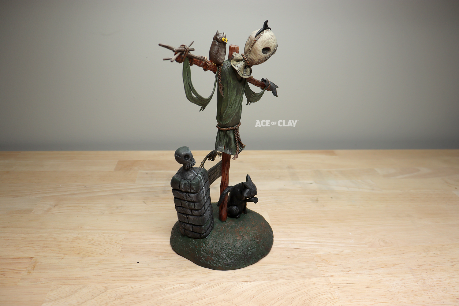 The Lonely Scarecrow Original Sculpture — Ace of Clay