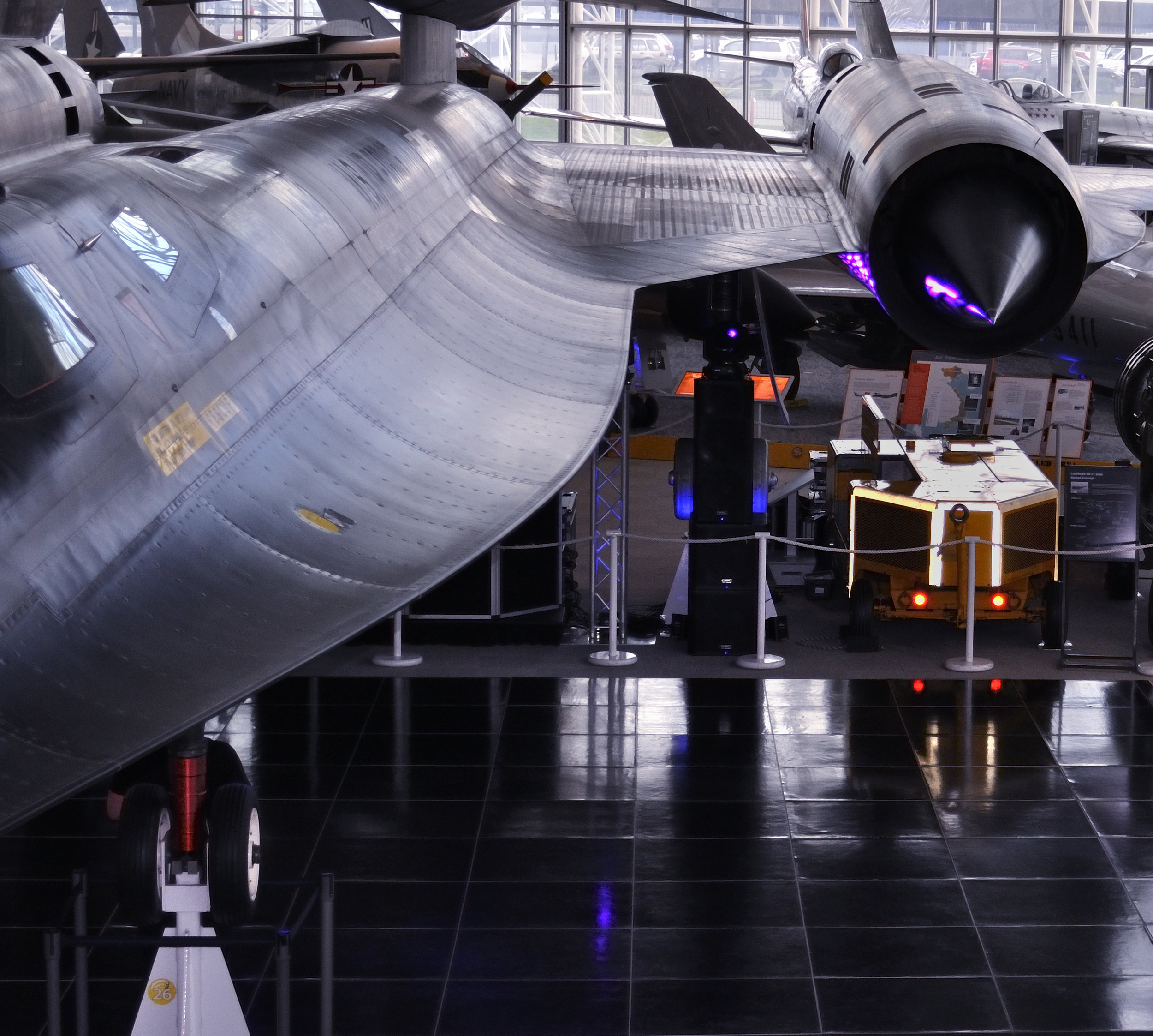  A dance floor as black as space for  Yuri’s Night  at the  Museum of Flight . 