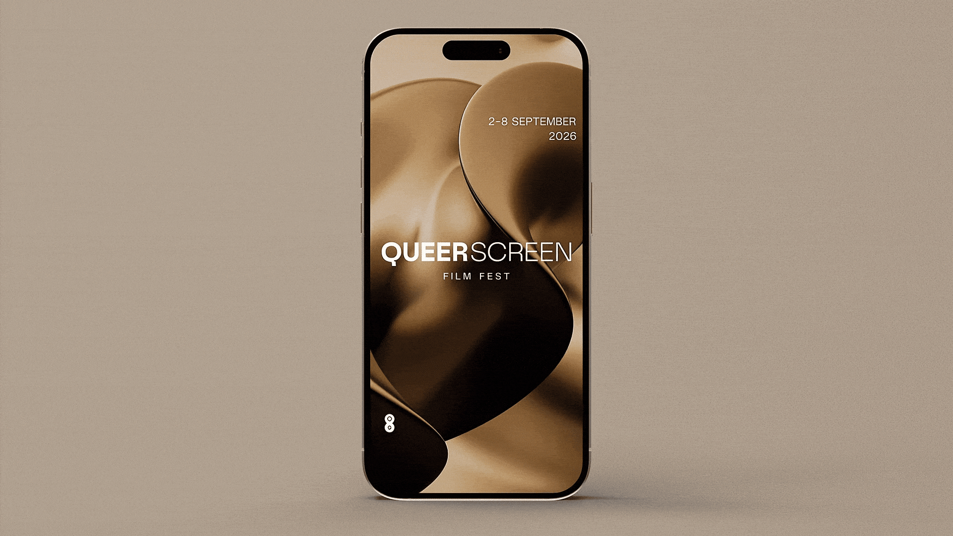 Firefly gold abstract background on the phone moves, text and grey background dont change 142227.gif