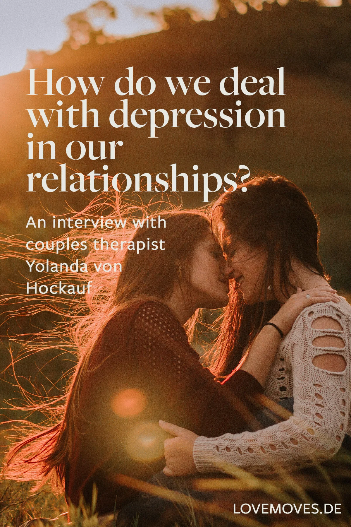 "Experiences from couples therapy": How do we deal with depression in our relationships? An interview with couples therapist Yolanda von Hockauf