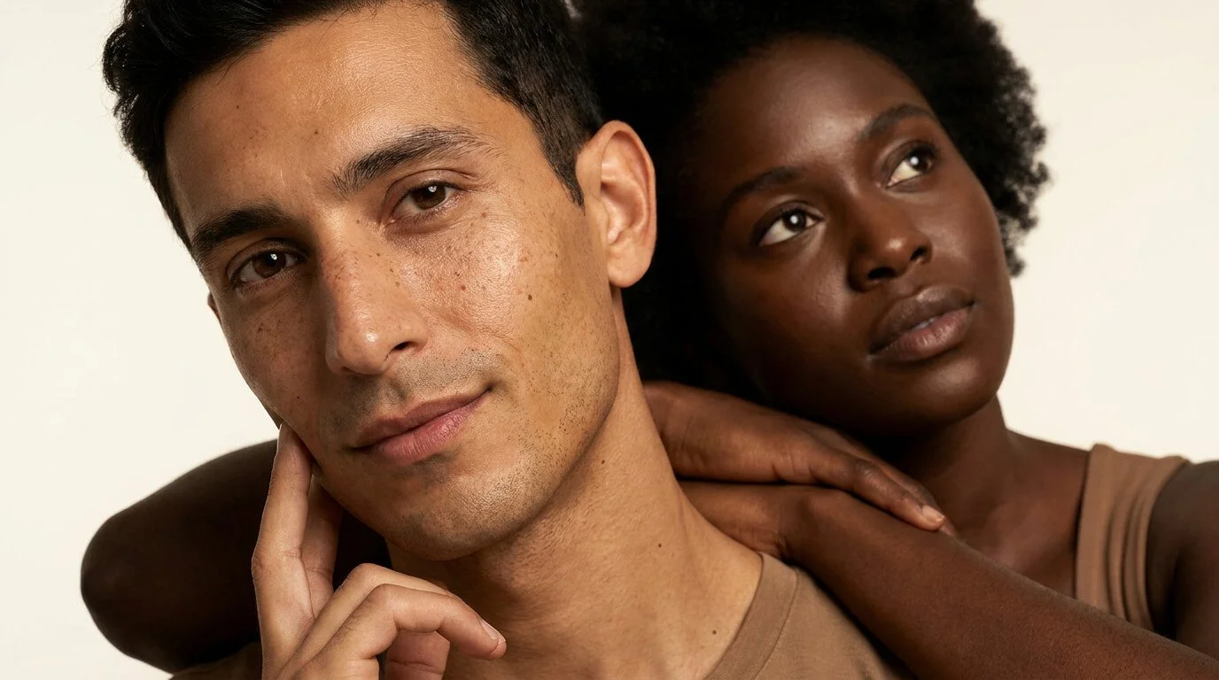 Femme et homme actifs entre 30 et 60 ans, médecine esthétique préventive · Cabinet Dr. Nouara Benbellout, Lille