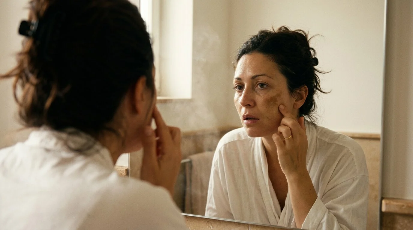 Taches brunes sur le visage, lecture par le Dr. Nouara Benbellout