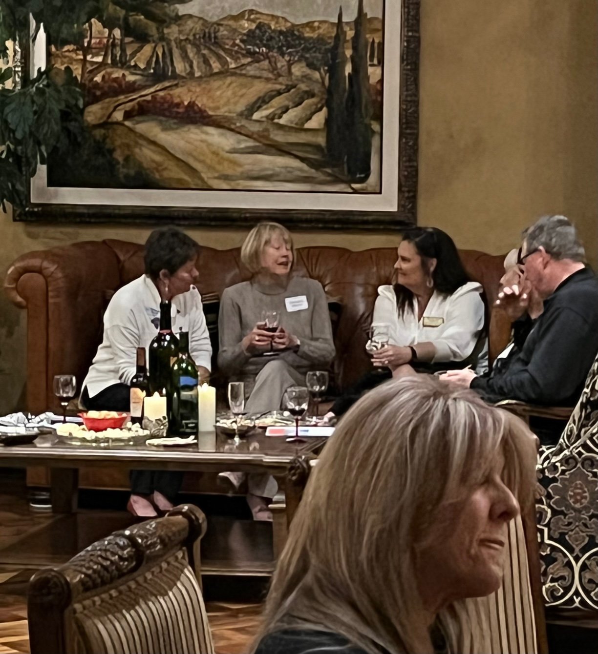  Wine, women, and politics socialize so well together    