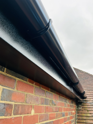 Black Fascia, Soffit and Guttering