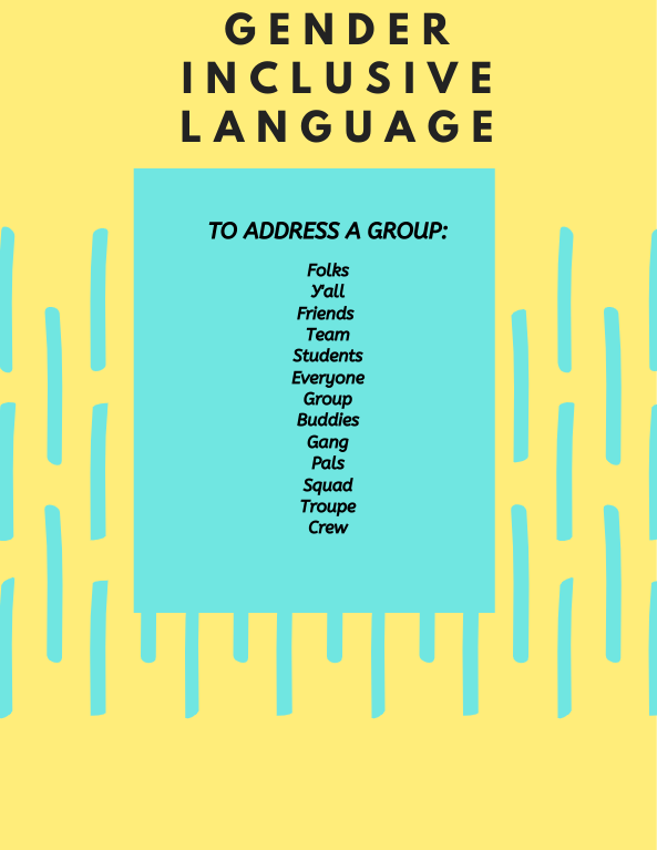 Poster: Gender Inclusive Language