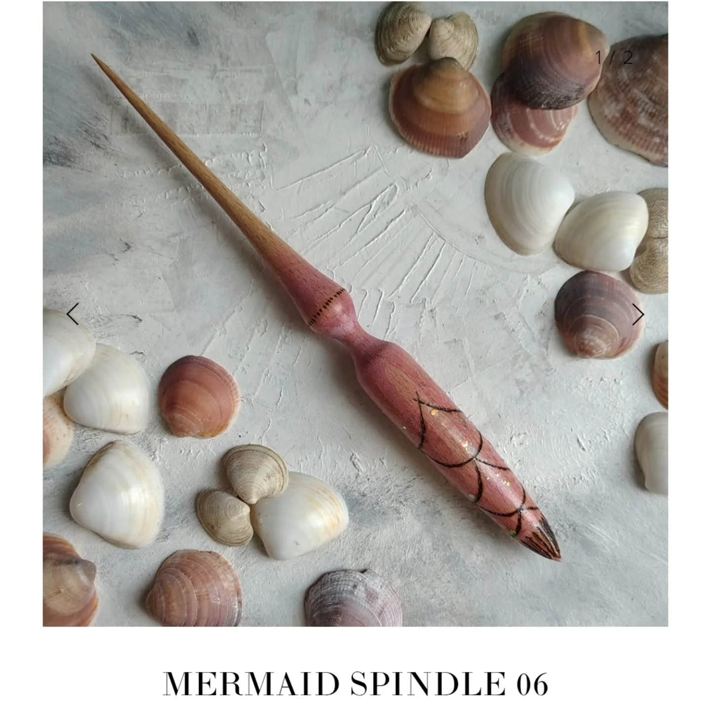 Psssst: one pink glittery happy happy mermaid spindle left from the update 😜