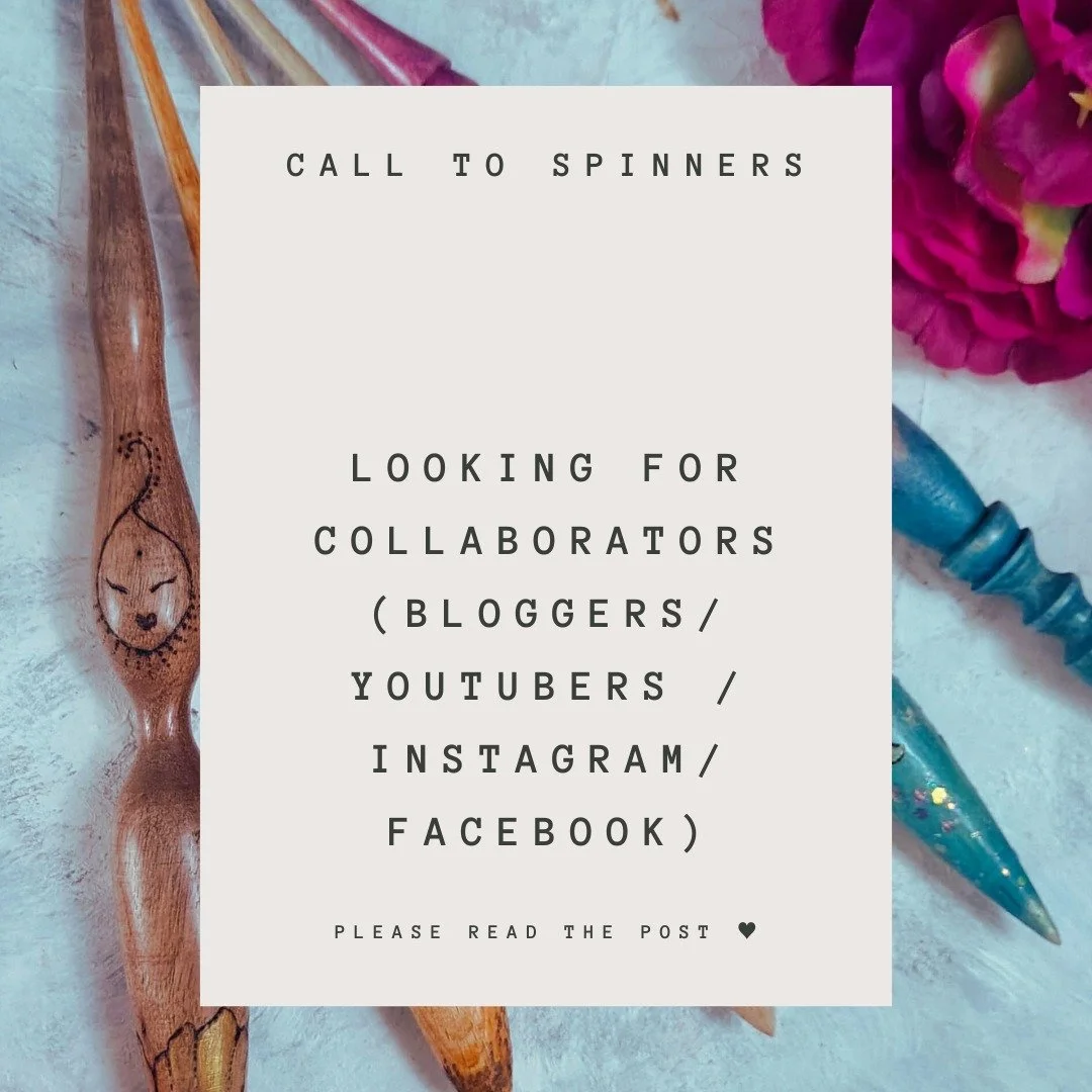 This is my call to the spinners community!
If you are a blogger, a youtuber, someone with a wide reach in the spinners and fibers community on Instagram or Facebook (or anything else that is not coming to mind right now, really), please get in touch 