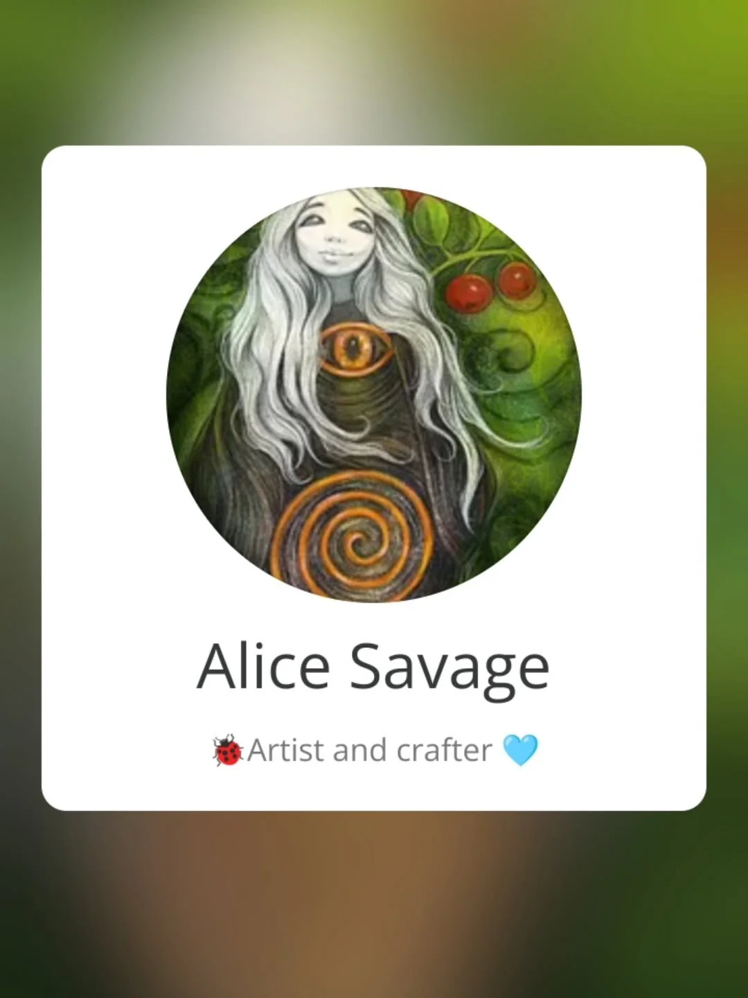 I landed on Substack. Figuring my way out, but if you are on it, come be friends? 🩵🐞
User is alicesavageart
Thank you!!
