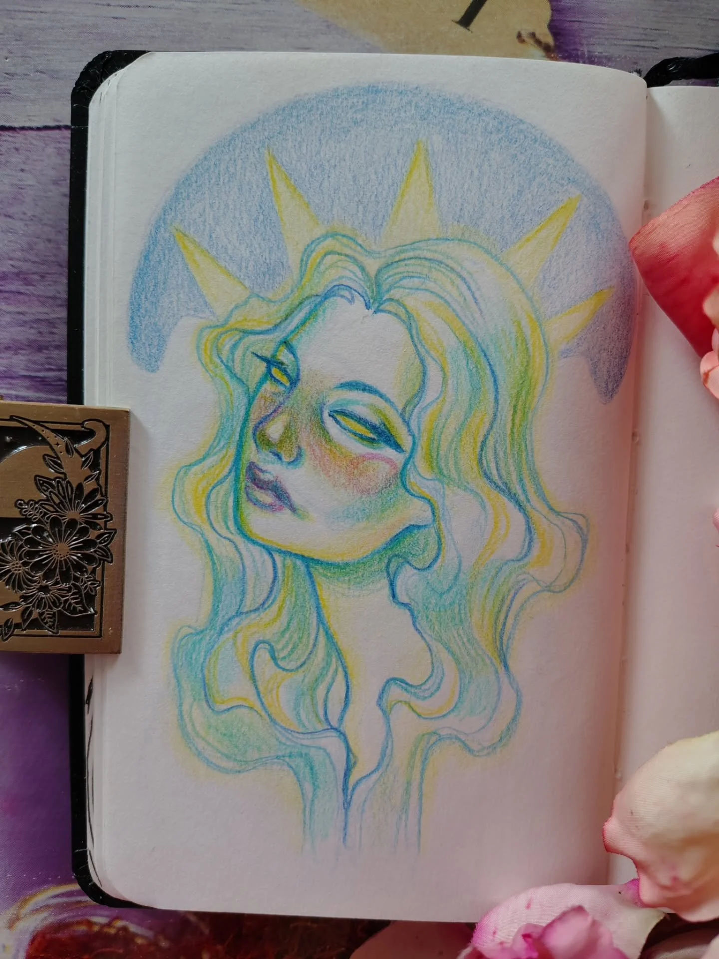 Some art for your eyeballs 🩷🩵🩷