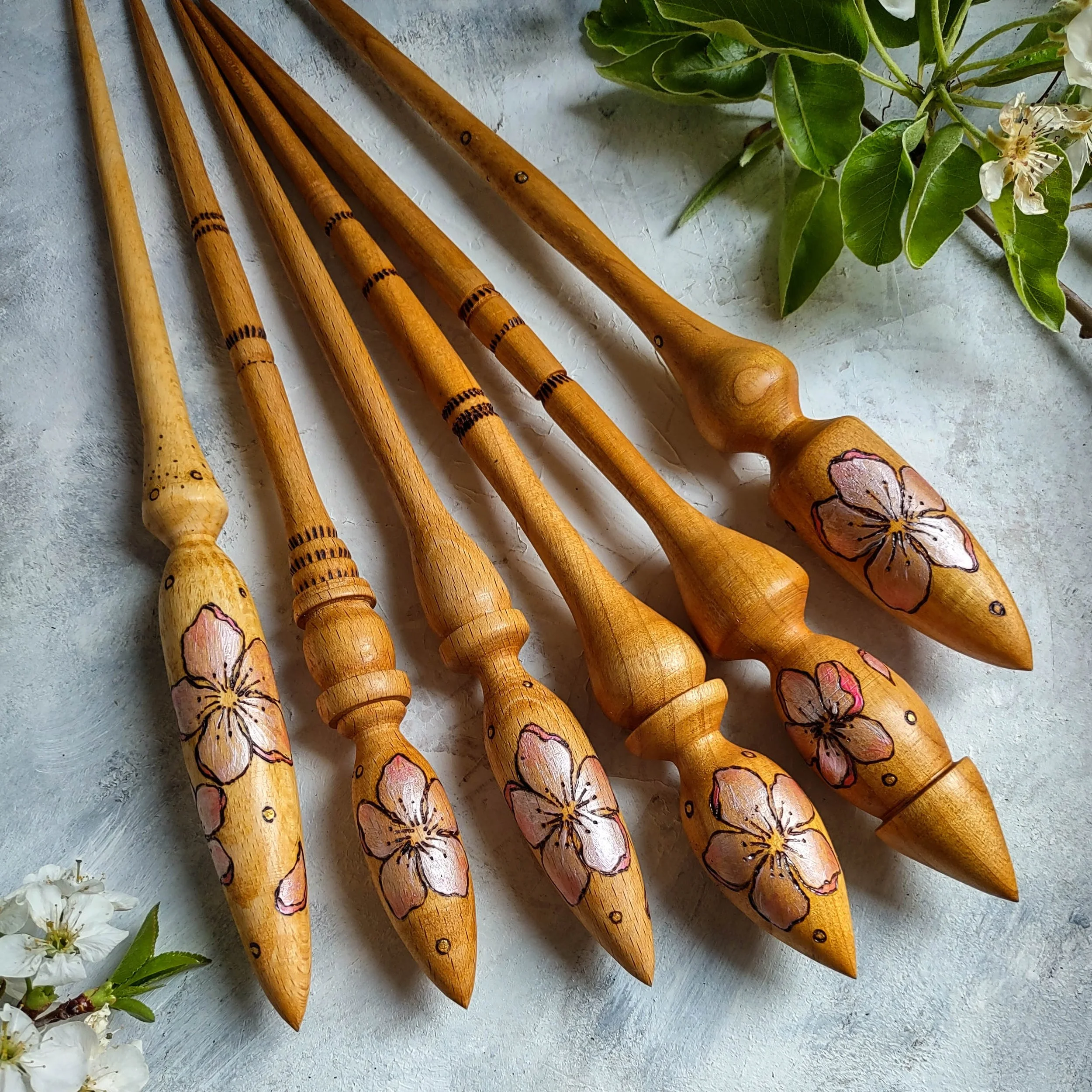 Cherry Blossom spindles