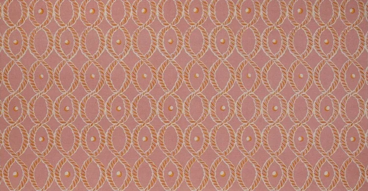 Apple Pickers Fabric in Rust — Beki Bright - Artist Designed Textiles ...