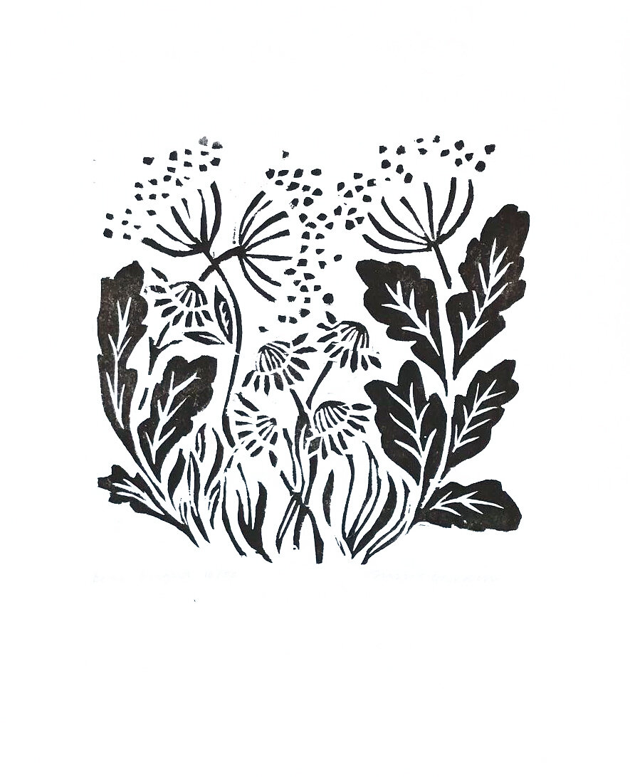 Sussex Garden Wood Block Print — Beki Bright - Artist Designed Textiles For  The Home
