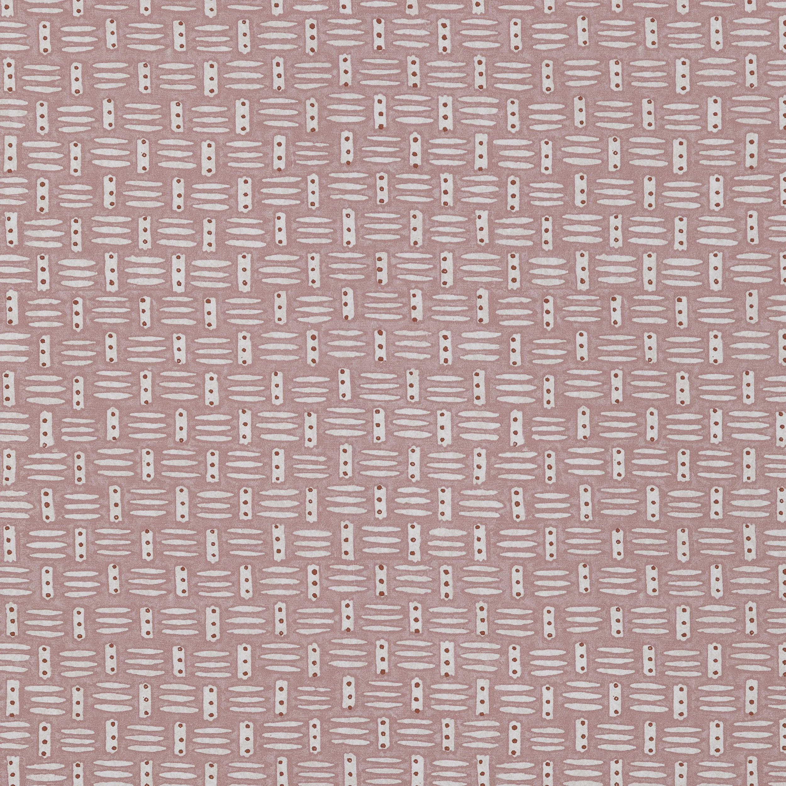 Basket Wallpaper in Ethel Pink
