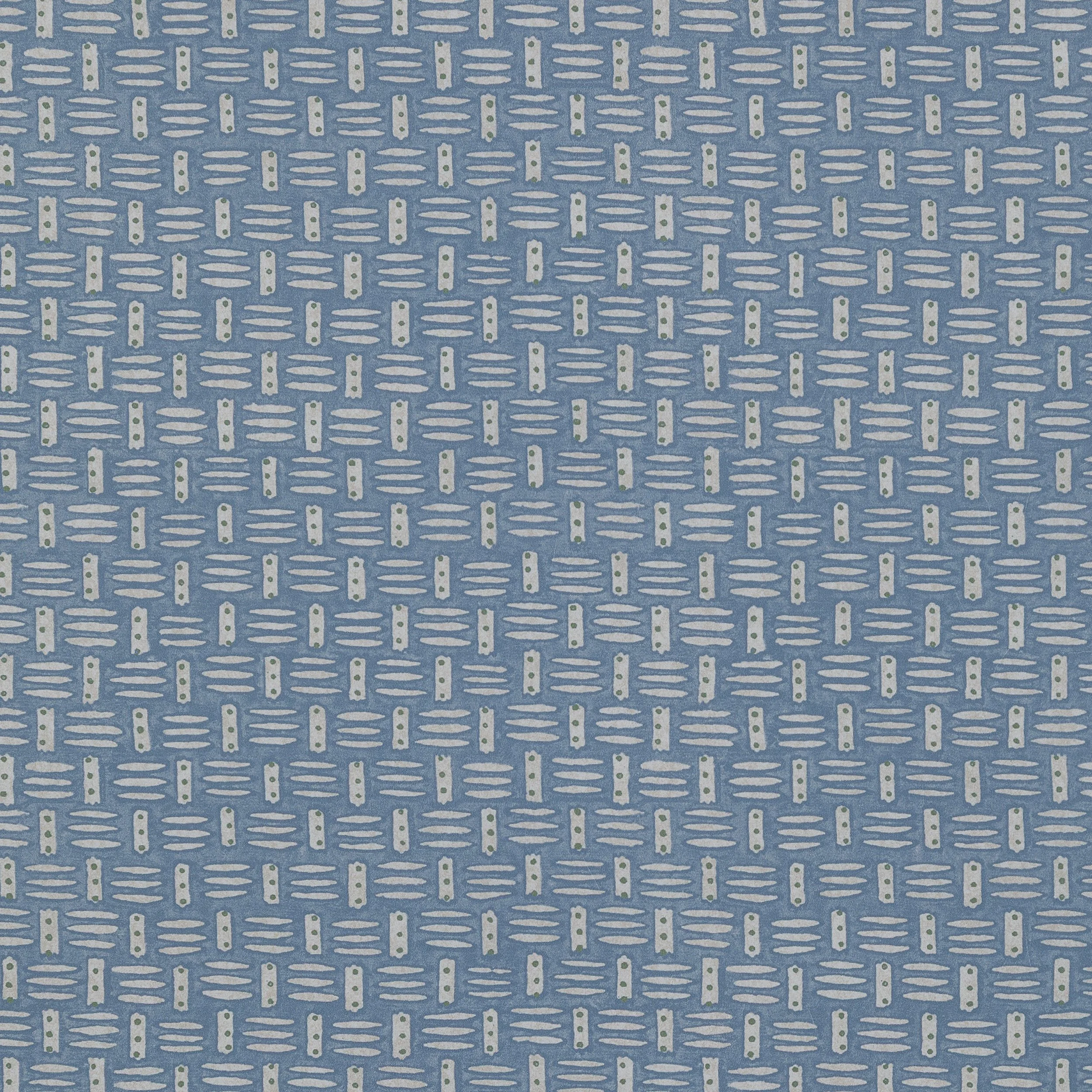 Basket Wallpaper in Field Blue