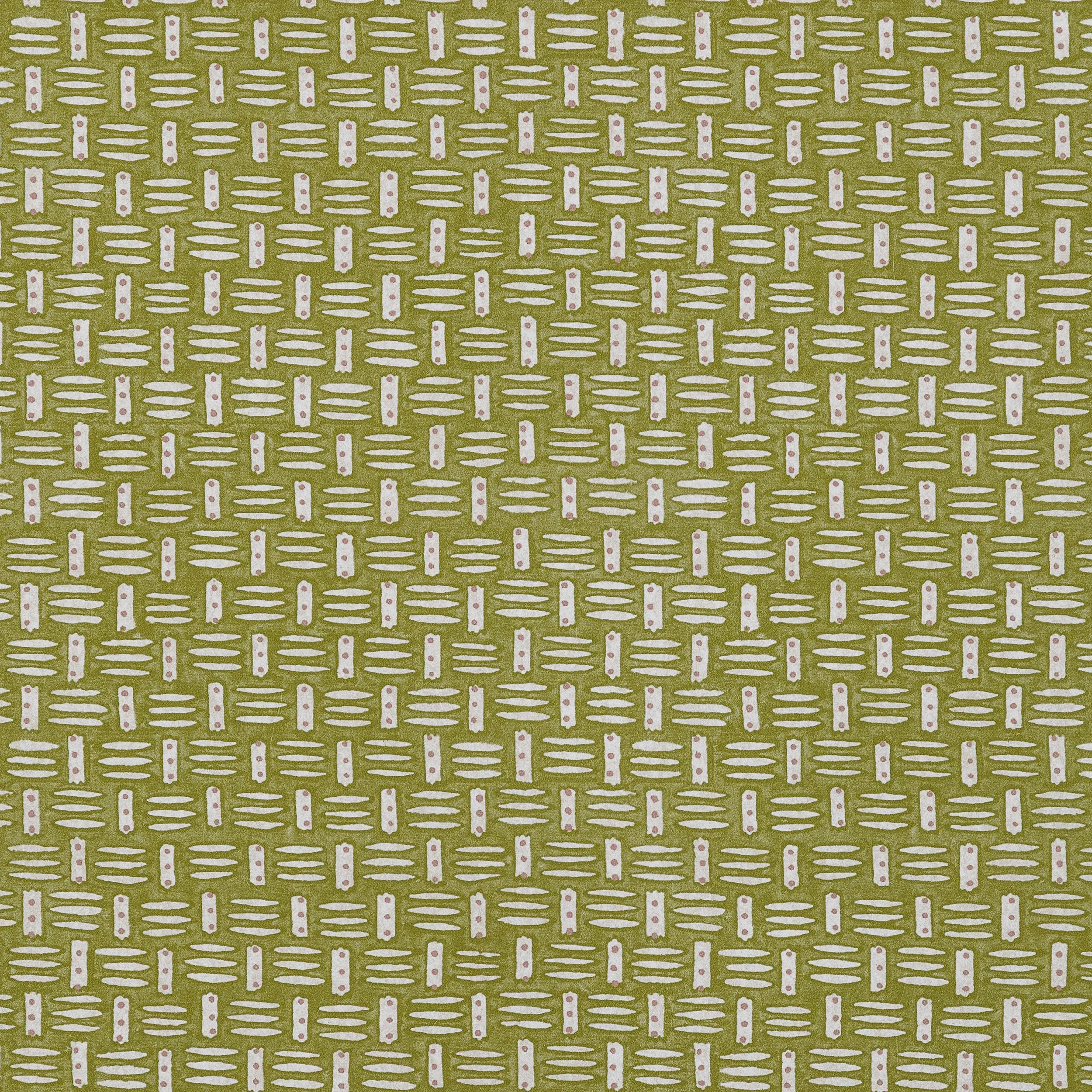 Basket Wallpaper in Apple Green